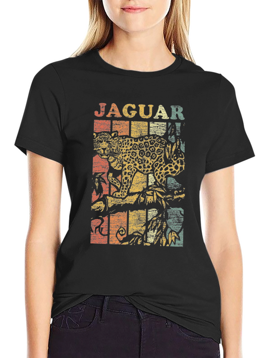 Vintage Jaguar Graphic T-Shirt - Retro Style Animal Tee