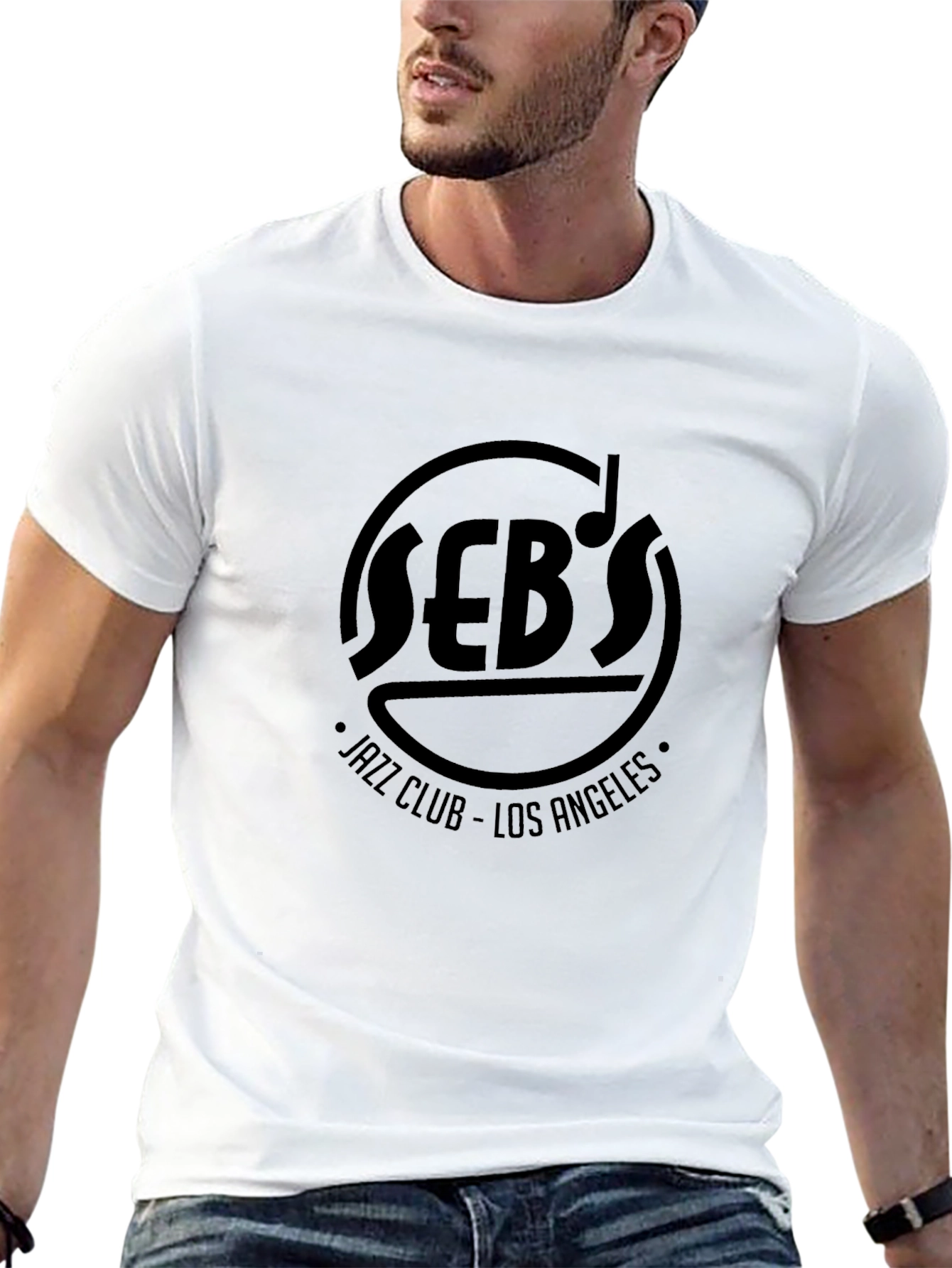 Sebs Jazz Club Los Angeles Black T-Shirt