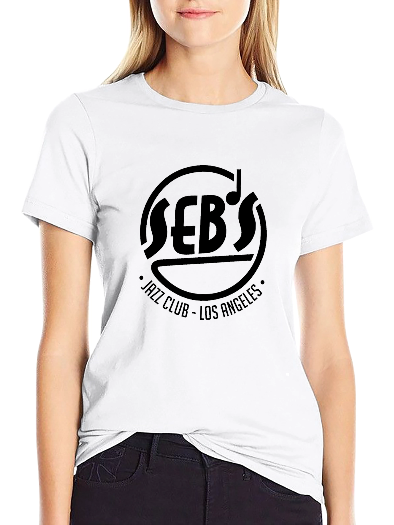 Sebs Jazz Club Los Angeles Black T-Shirt