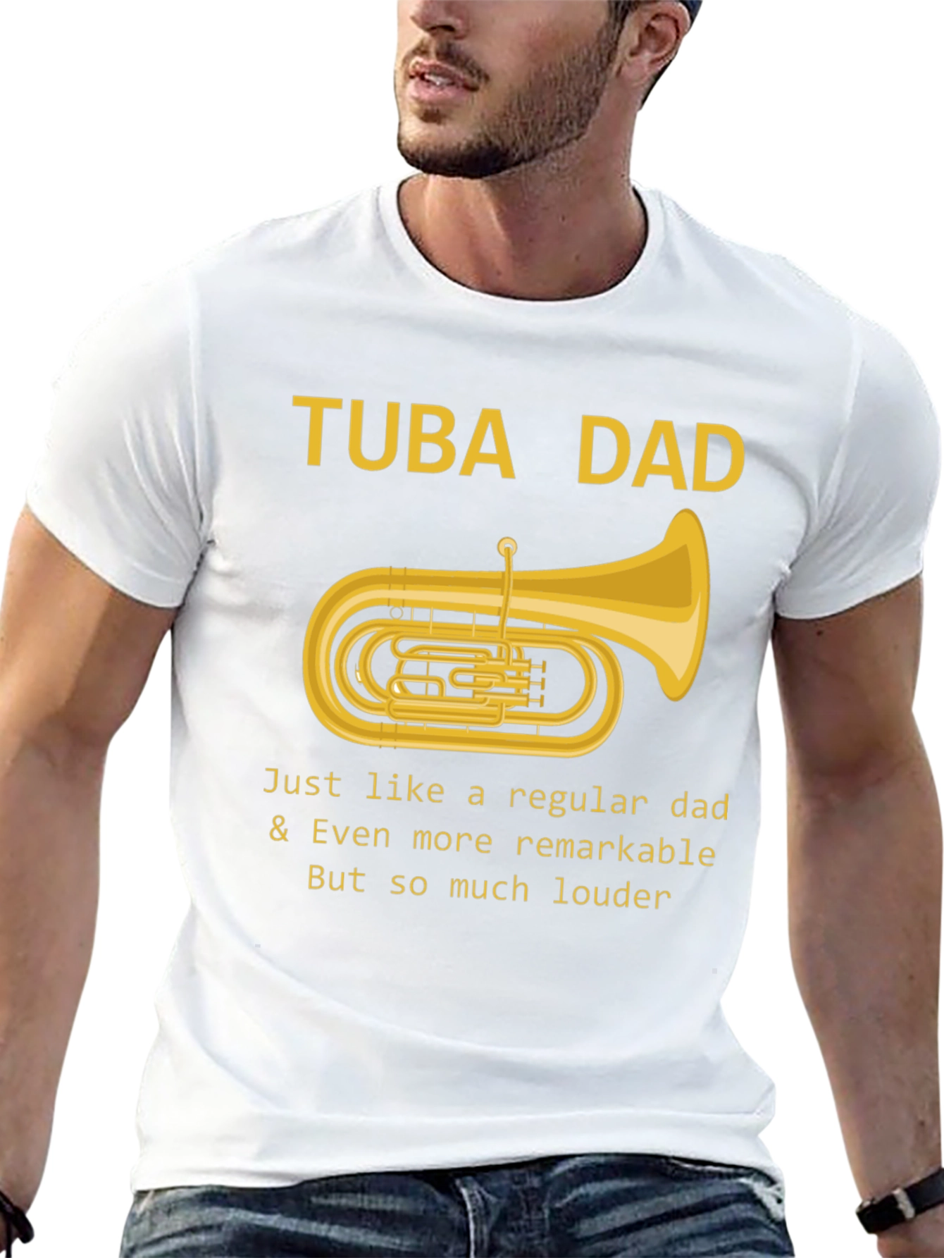 Tuba Dad T-Shirt - Musician Fathers Day Tee