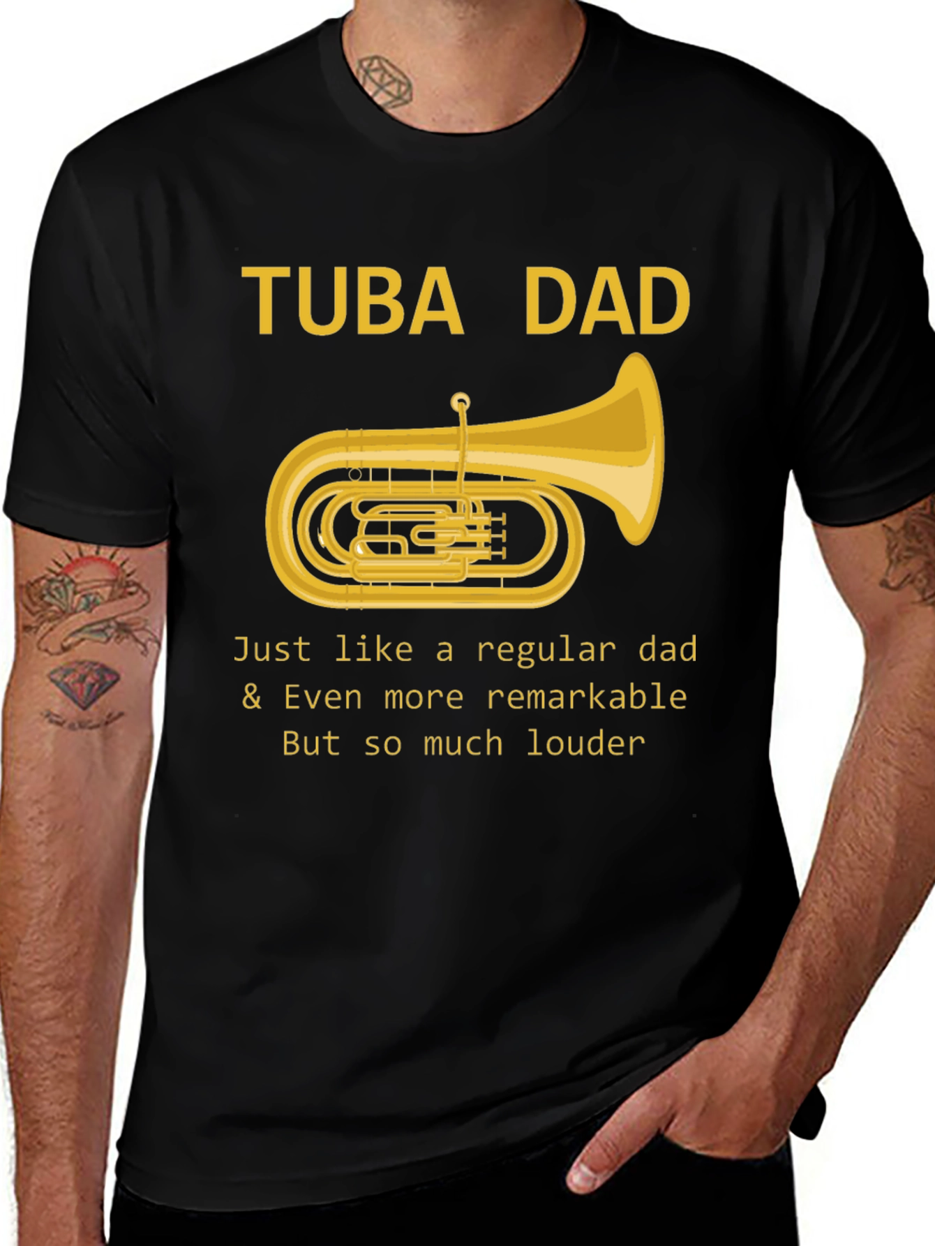 Tuba Dad T-Shirt - Musician Fathers Day Tee