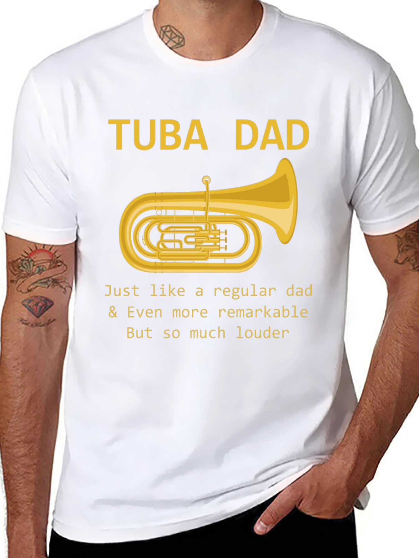 Tuba Dad T-Shirt - Musician Fathers Day Tee