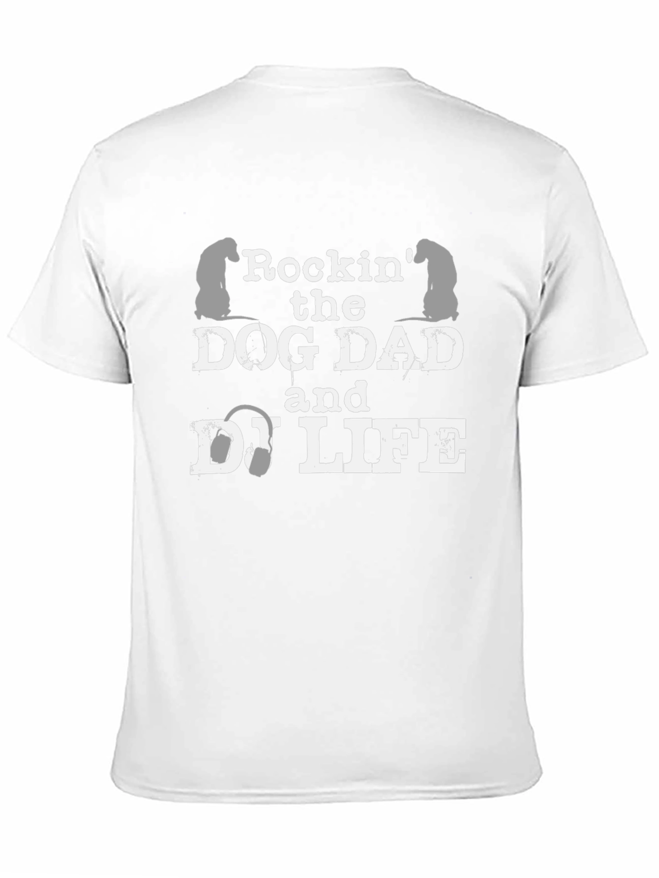 Dog Dad & DJ Life Graphic Tee - Black