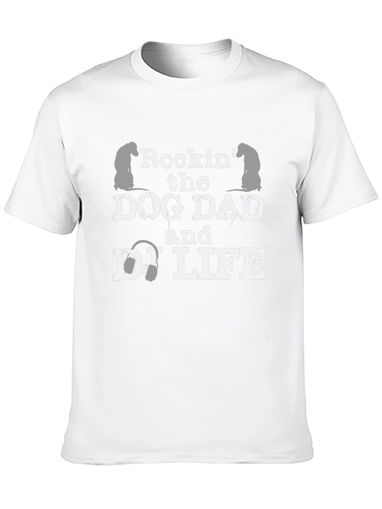 Dog Dad & DJ Life Graphic Tee - Black