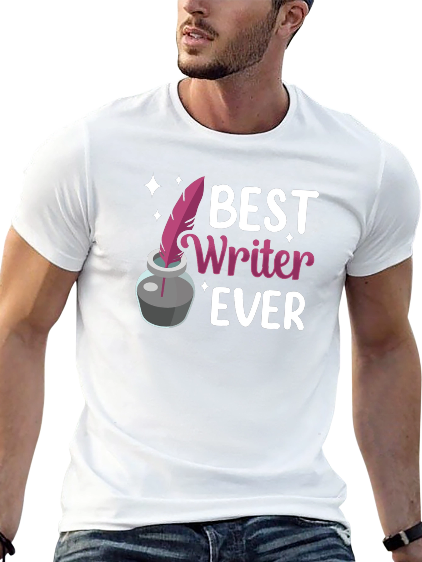 Best Writer Ever T-Shirt - Black Graphic Tee