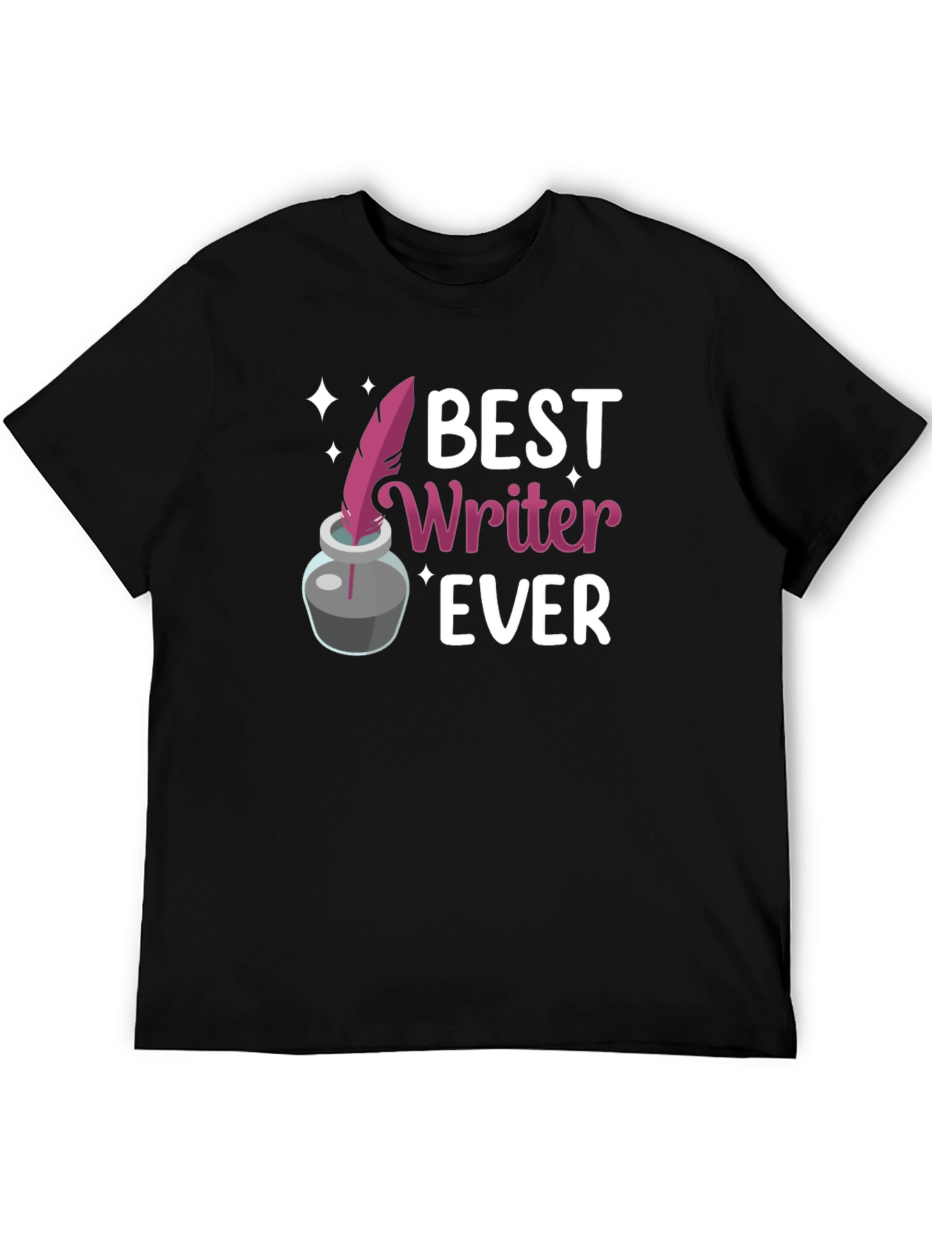 Best Writer Ever T-Shirt - Black Graphic Tee