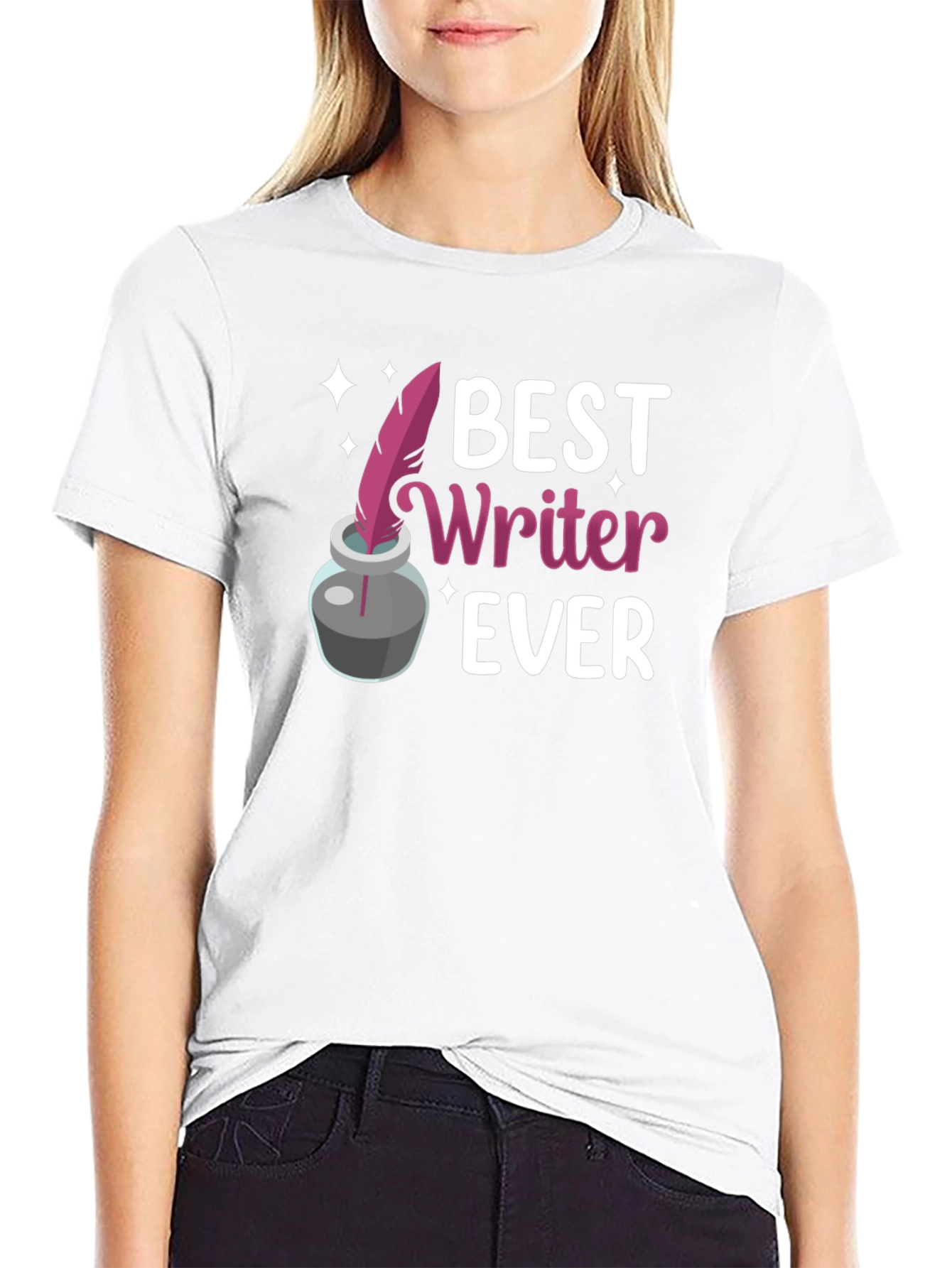 Best Writer Ever T-Shirt - Black Graphic Tee