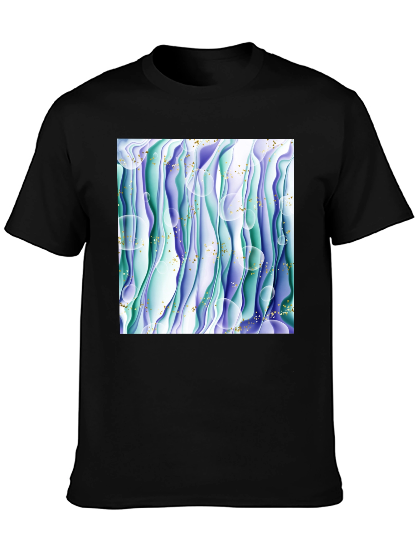 Abstract Wave T-Shirt - Unique Graphic Tee