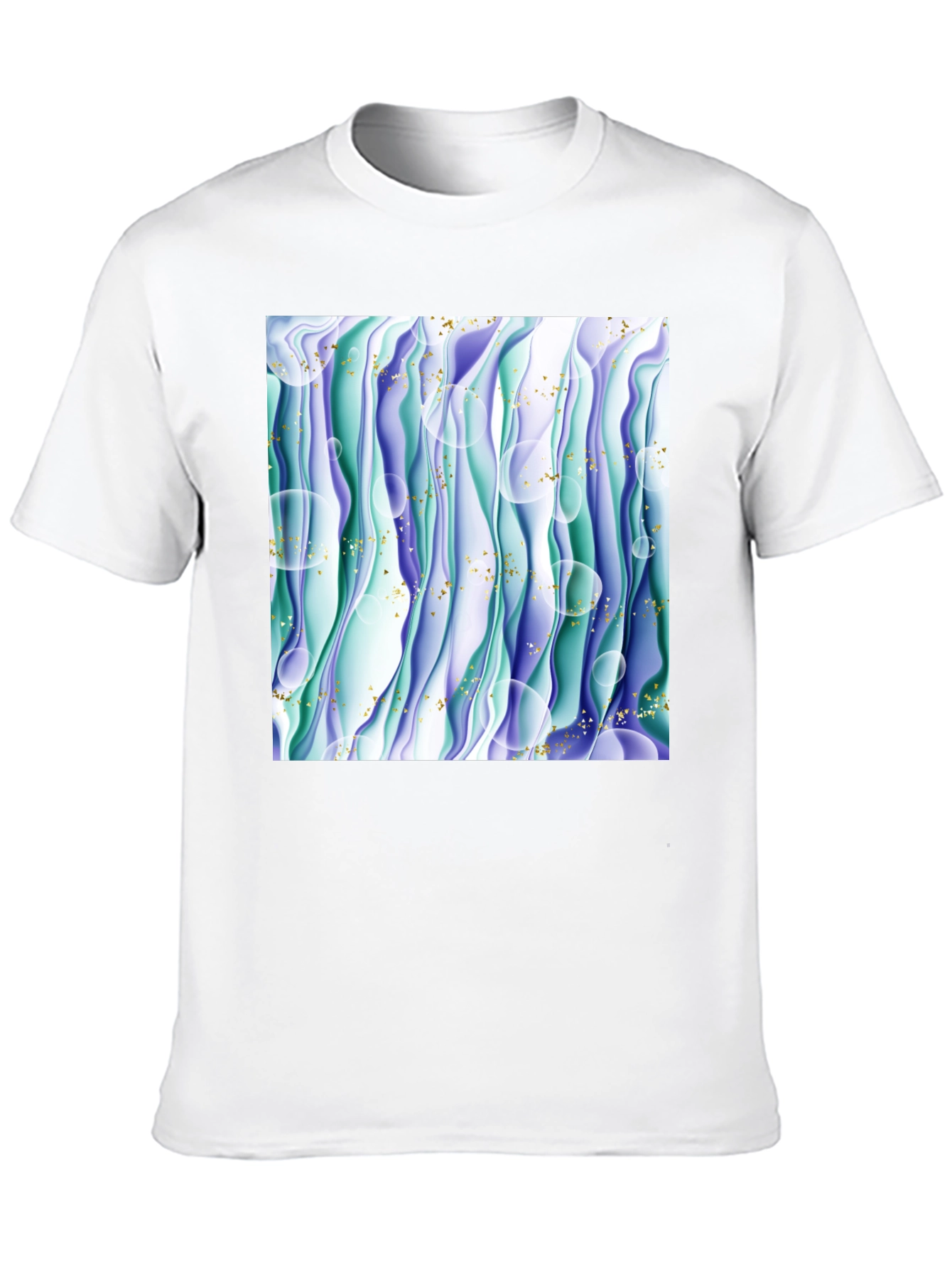 Abstract Wave T-Shirt - Unique Graphic Tee