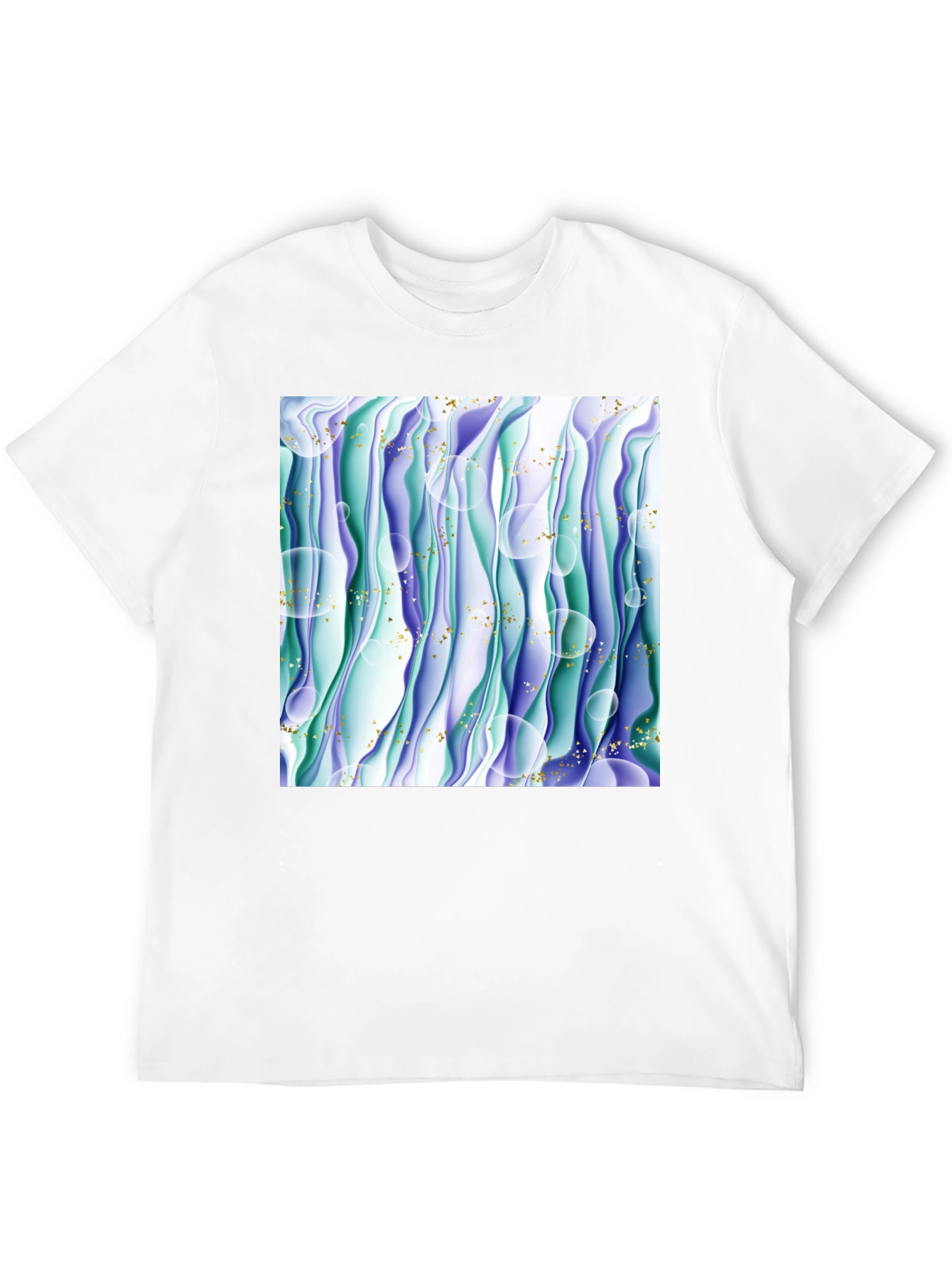 Abstract Wave T-Shirt - Unique Graphic Tee