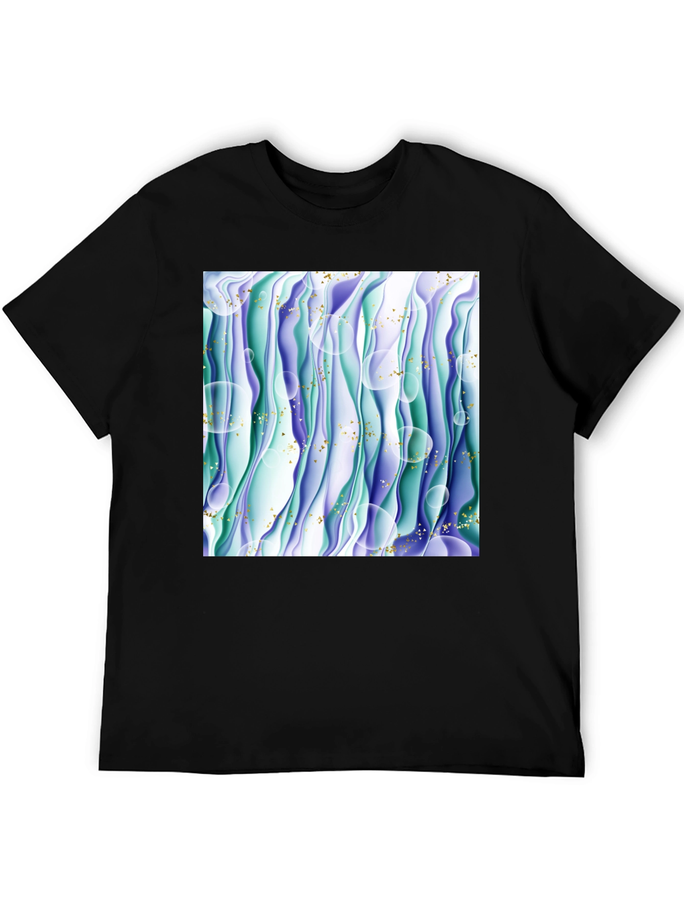 Abstract Wave T-Shirt - Unique Graphic Tee