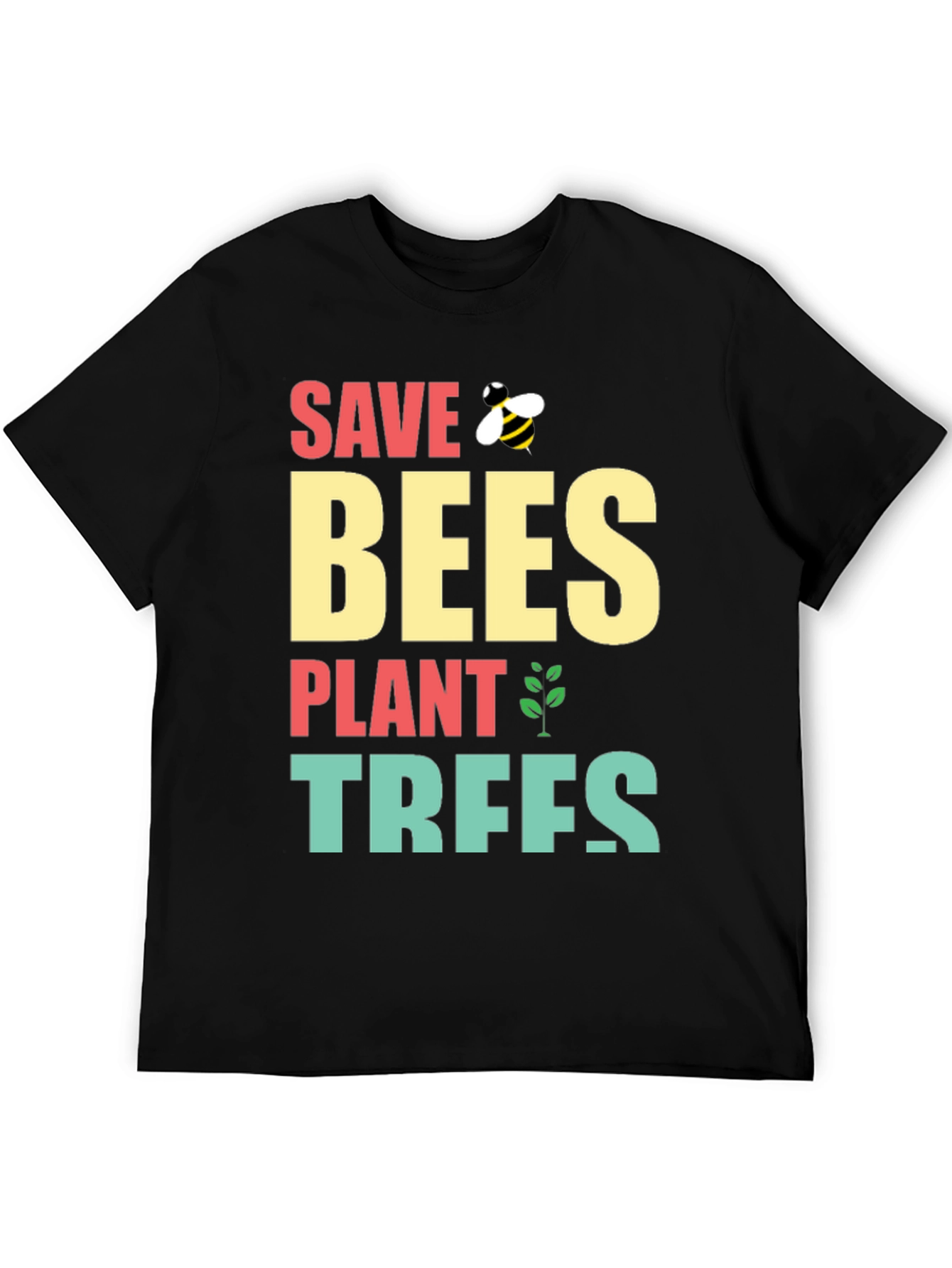 Save Bees Plant Trees Graphic Tee