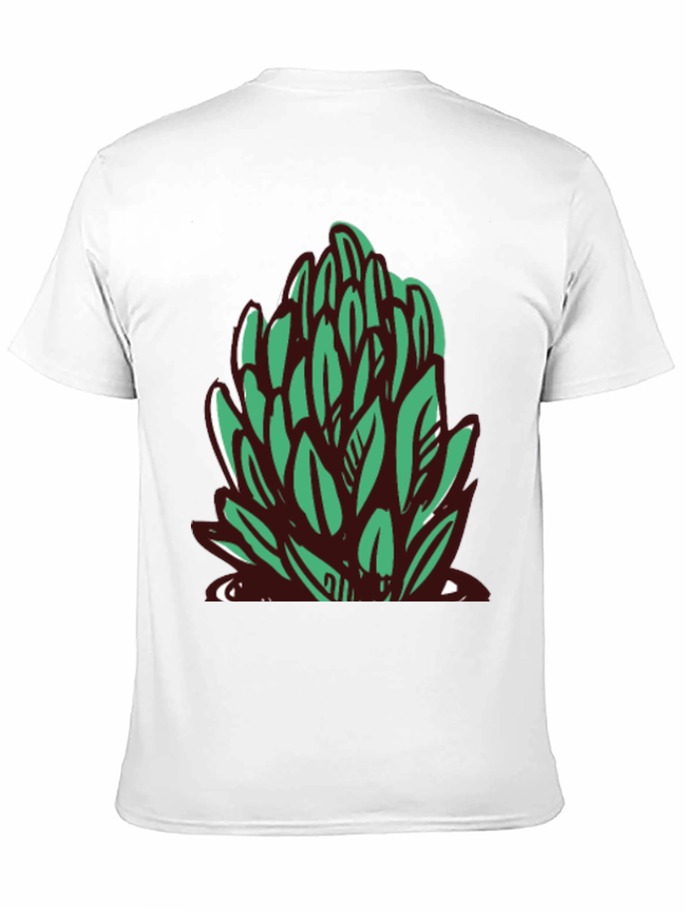 Leaf Graphic Black T-Shirt - Casual Style