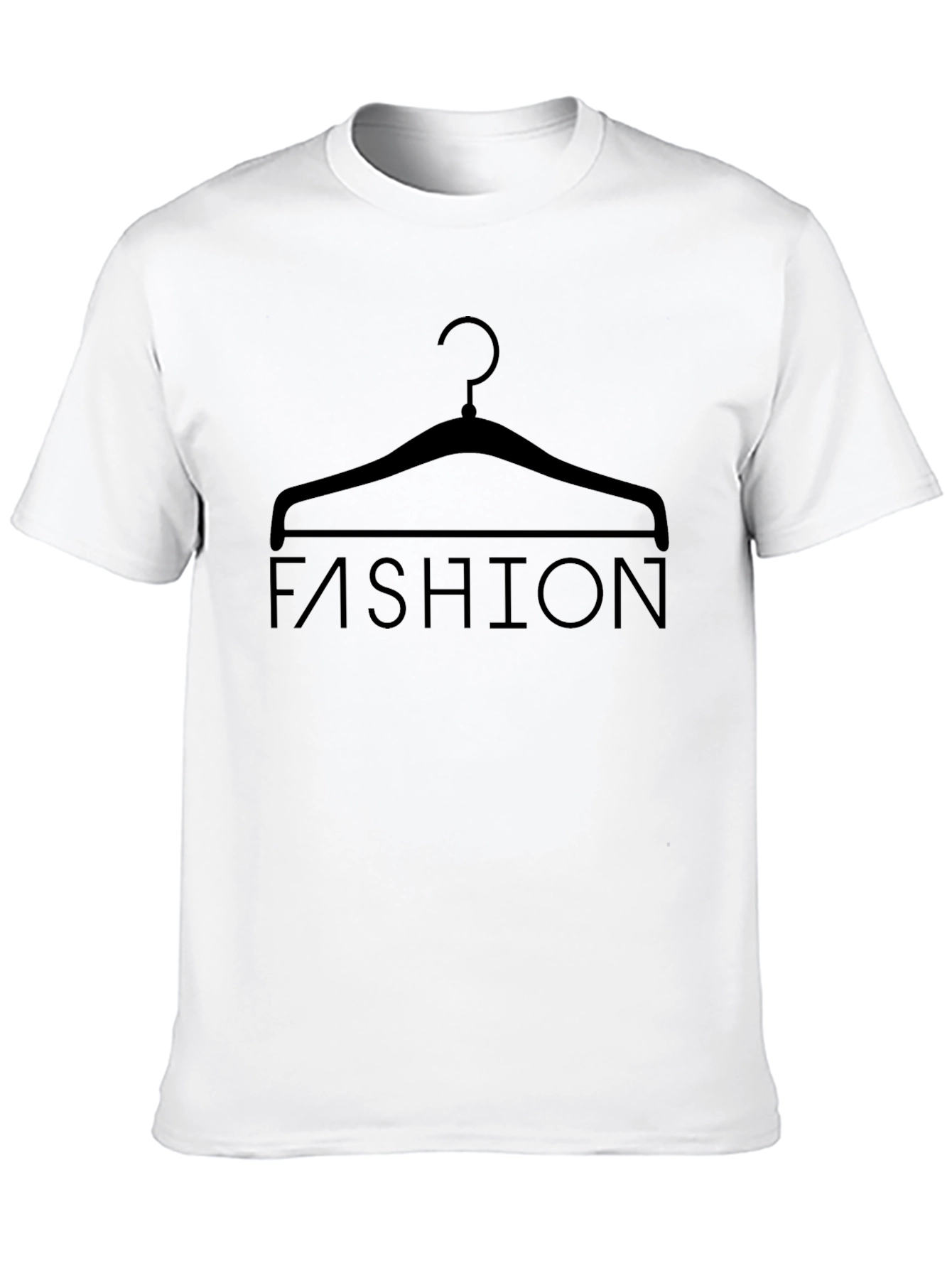 Fashion Hanger Graphic T-Shirt - Stylish Black Tee