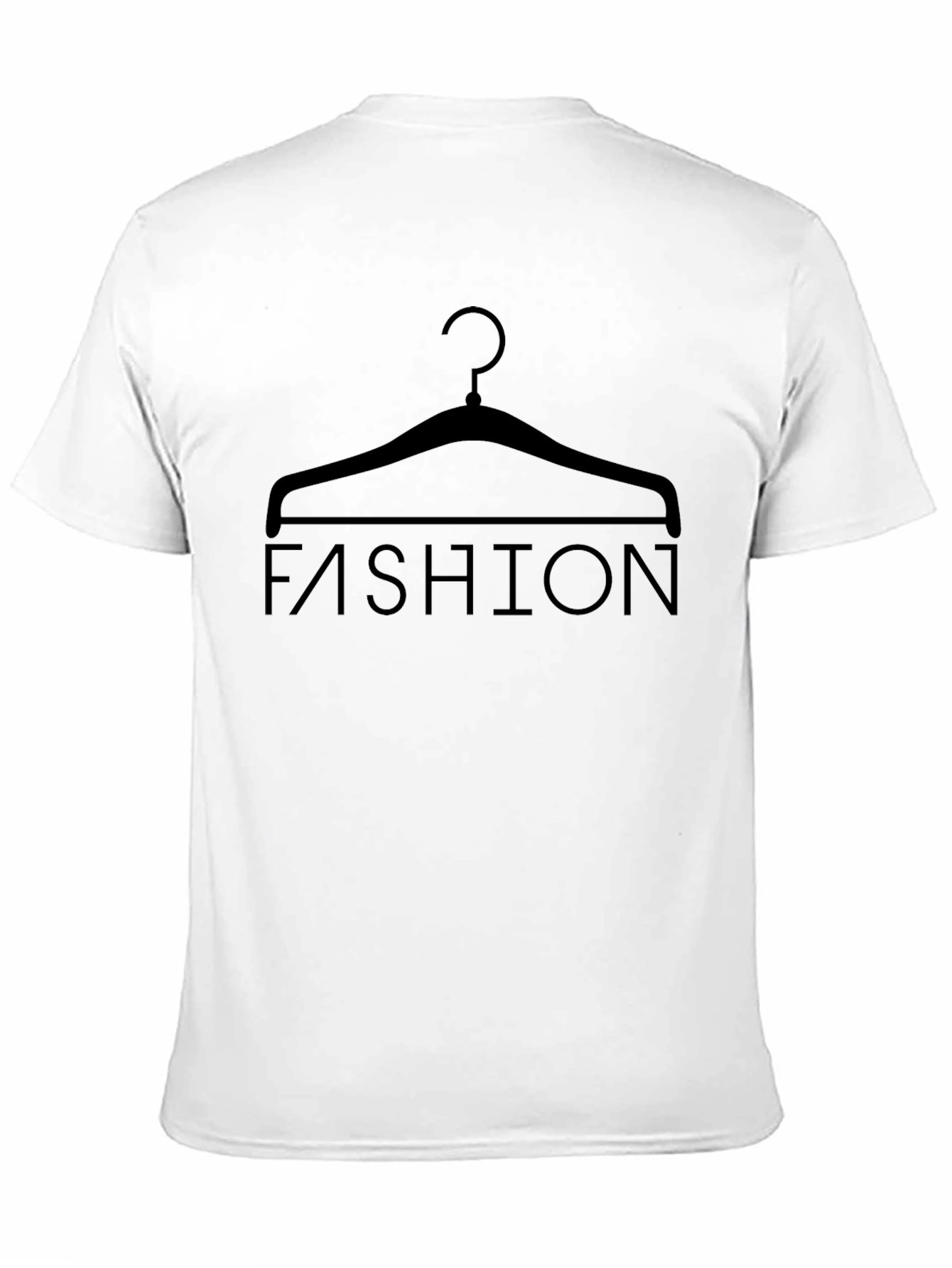 Fashion Hanger Graphic T-Shirt - Stylish Black Tee