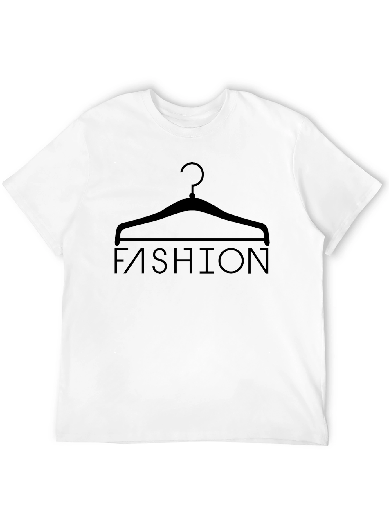 Fashion Hanger Graphic T-Shirt - Stylish Black Tee