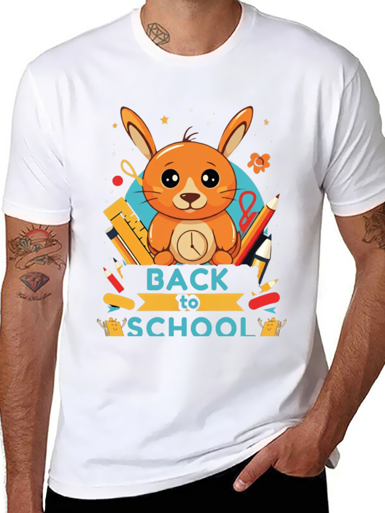 Back to School Rabbit T-Shirt