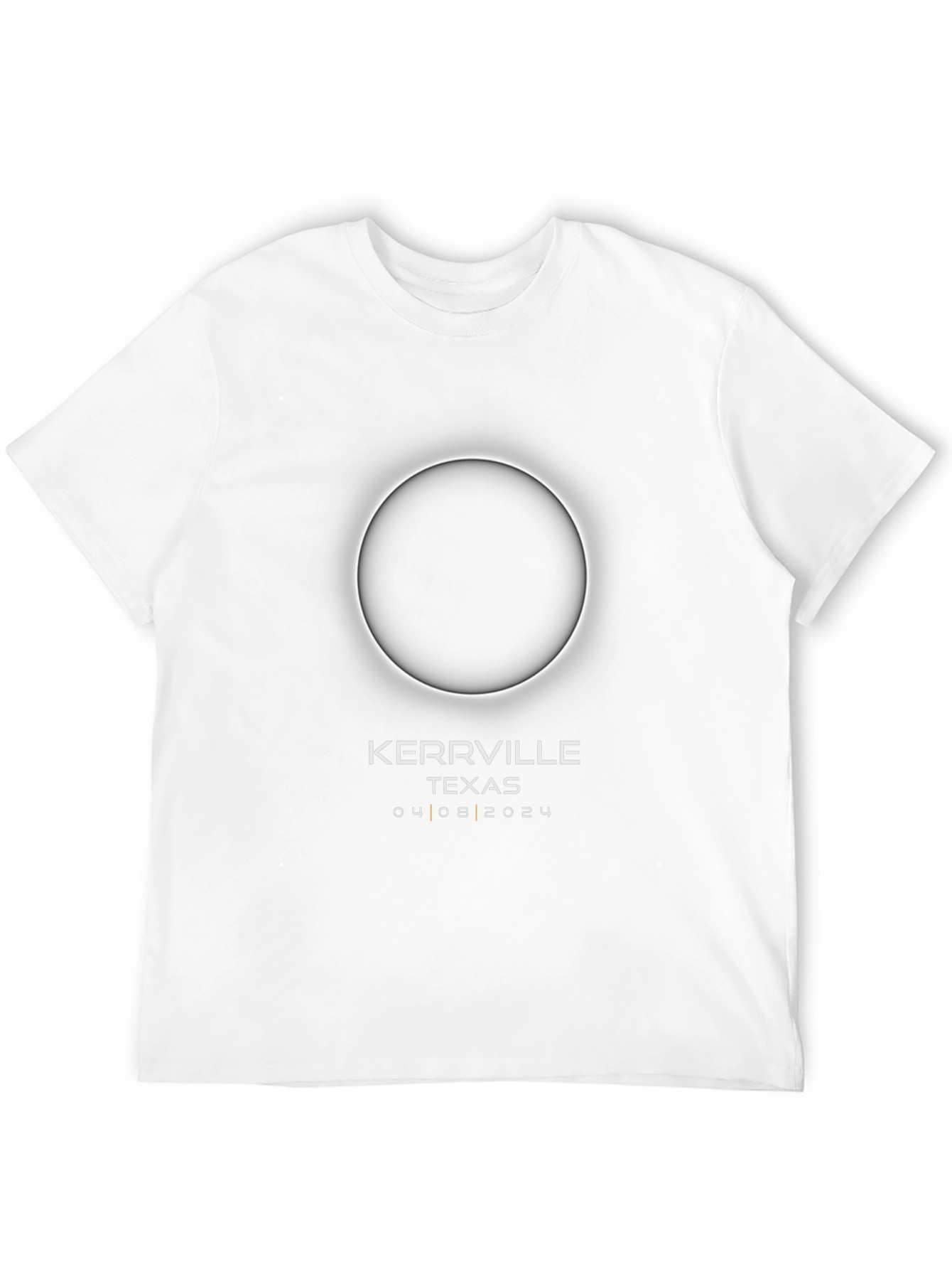 Kerrville Texas Eclipse 04 08 2024 Black T-Shirt
