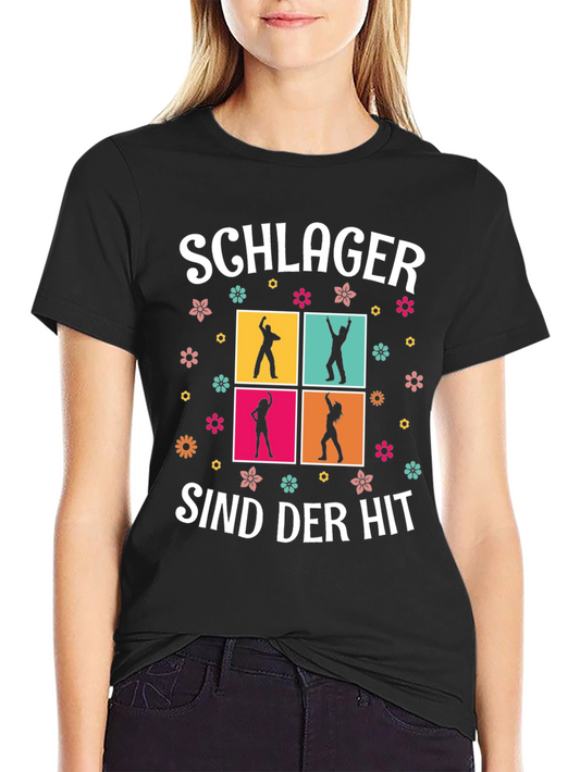 Schlager Sind Der Hit T-Shirt Dancing Silhouettes