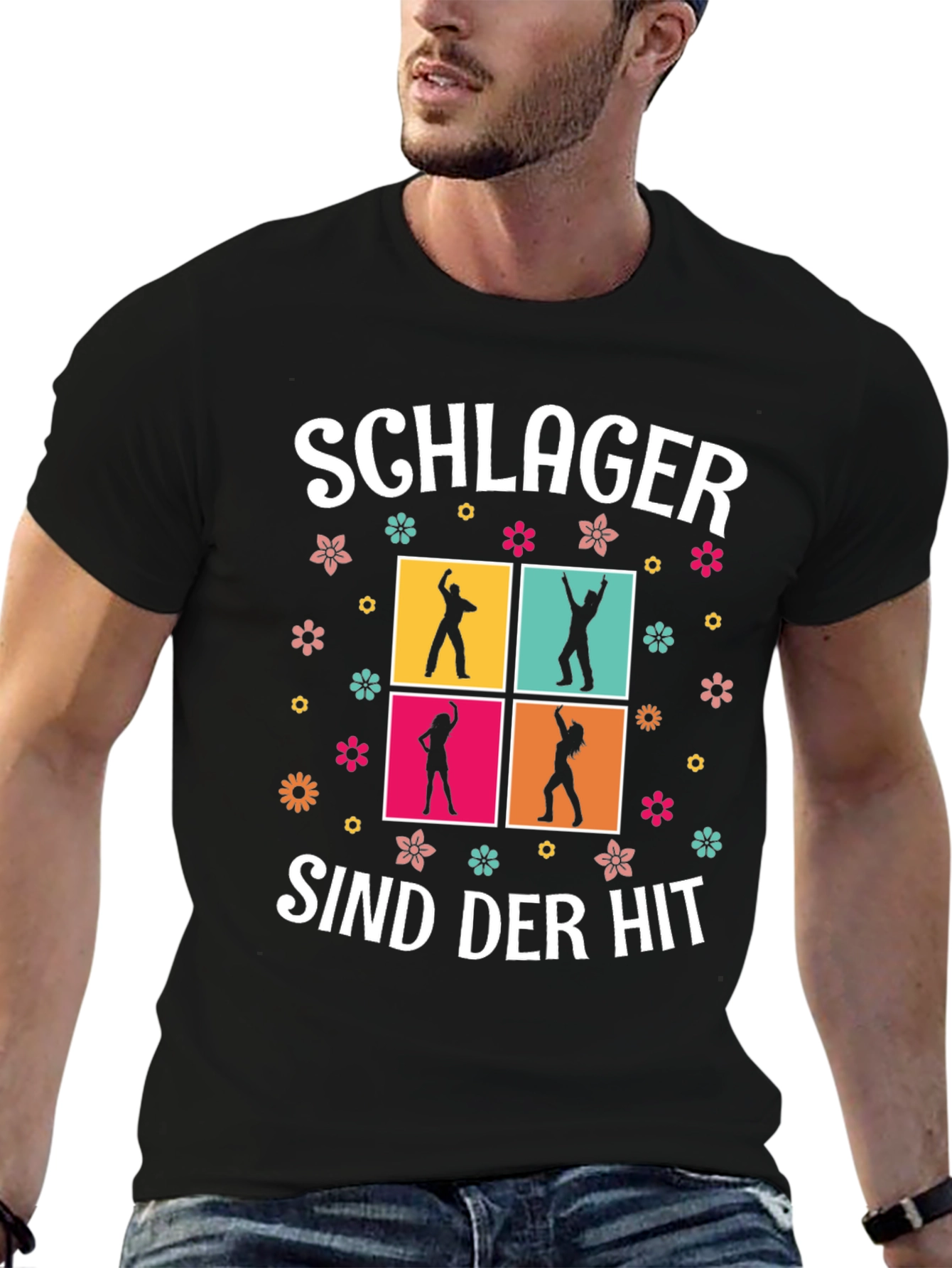 Schlager Sind Der Hit T-Shirt Dancing Silhouettes