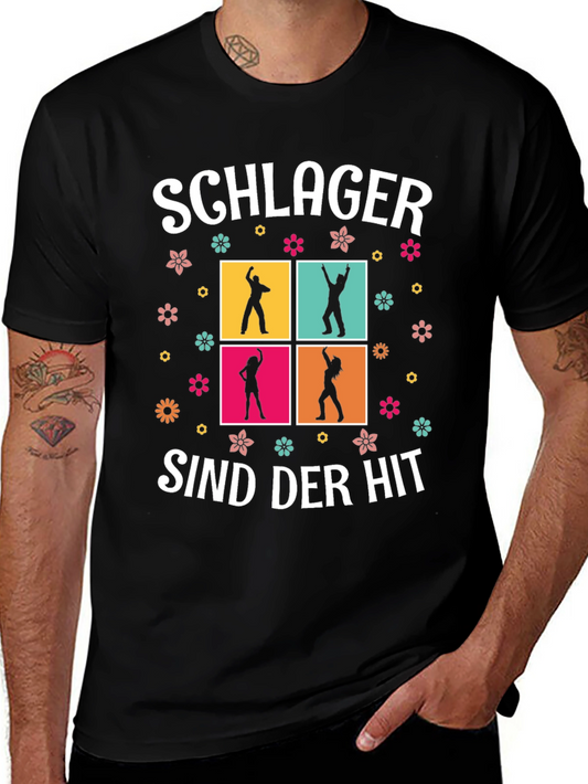 Schlager Sind Der Hit T-Shirt Dancing Silhouettes