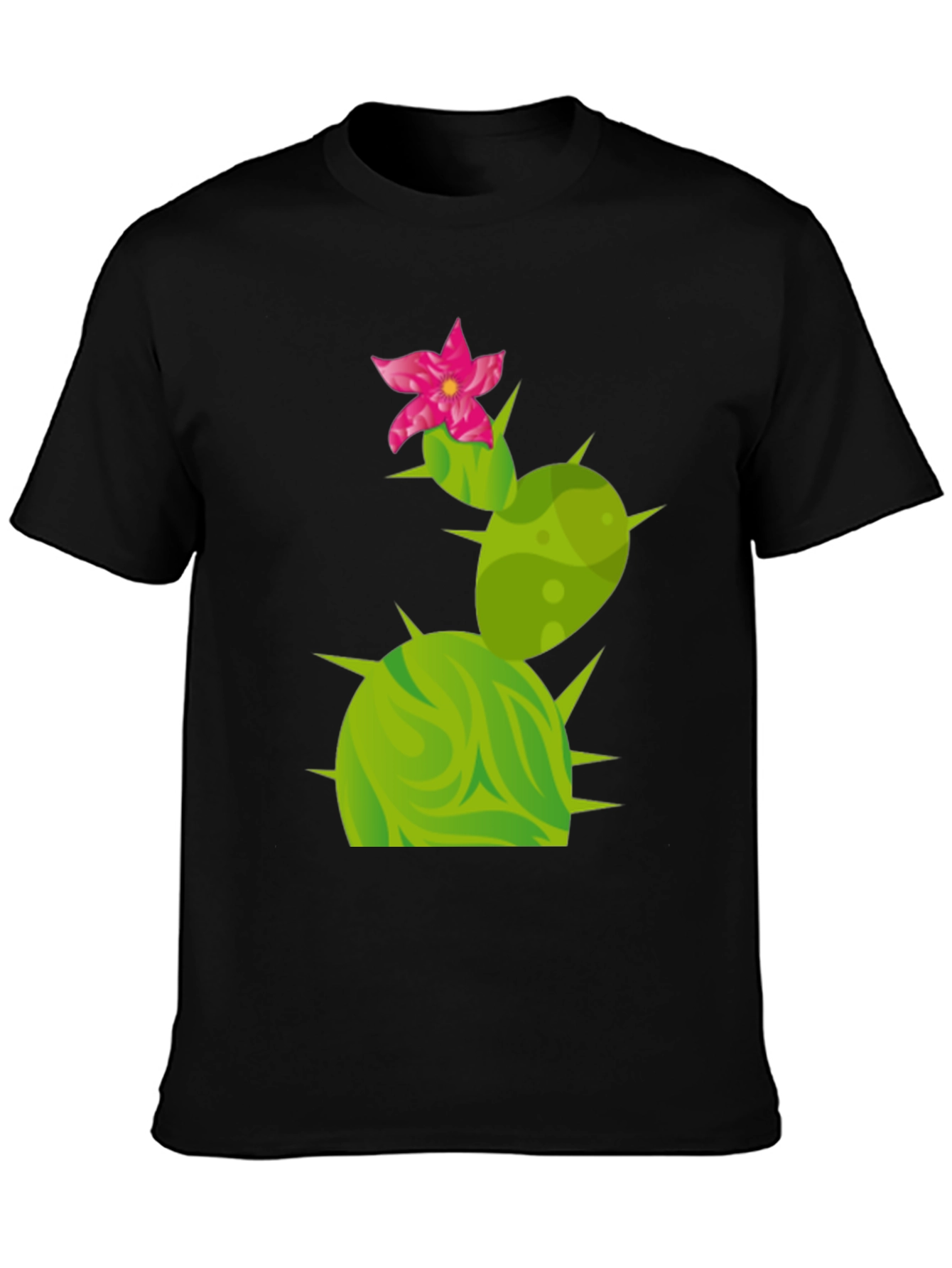 Cactus Flower Graphic Tee - Trendy Desert Style