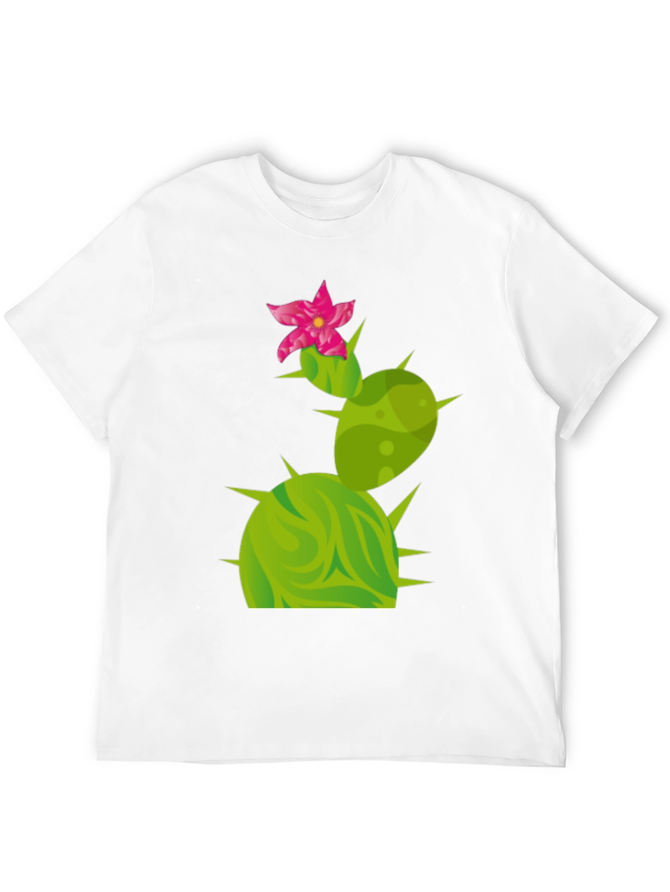 Cactus Flower Graphic Tee - Trendy Desert Style