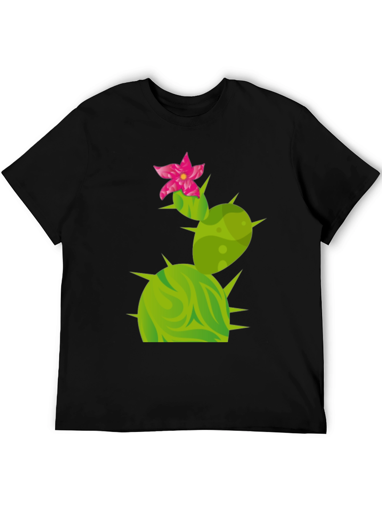Cactus Flower Graphic Tee - Trendy Desert Style