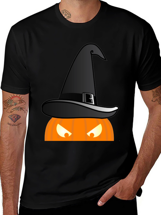Halloween Witch Hat Pumpkin T-Shirt