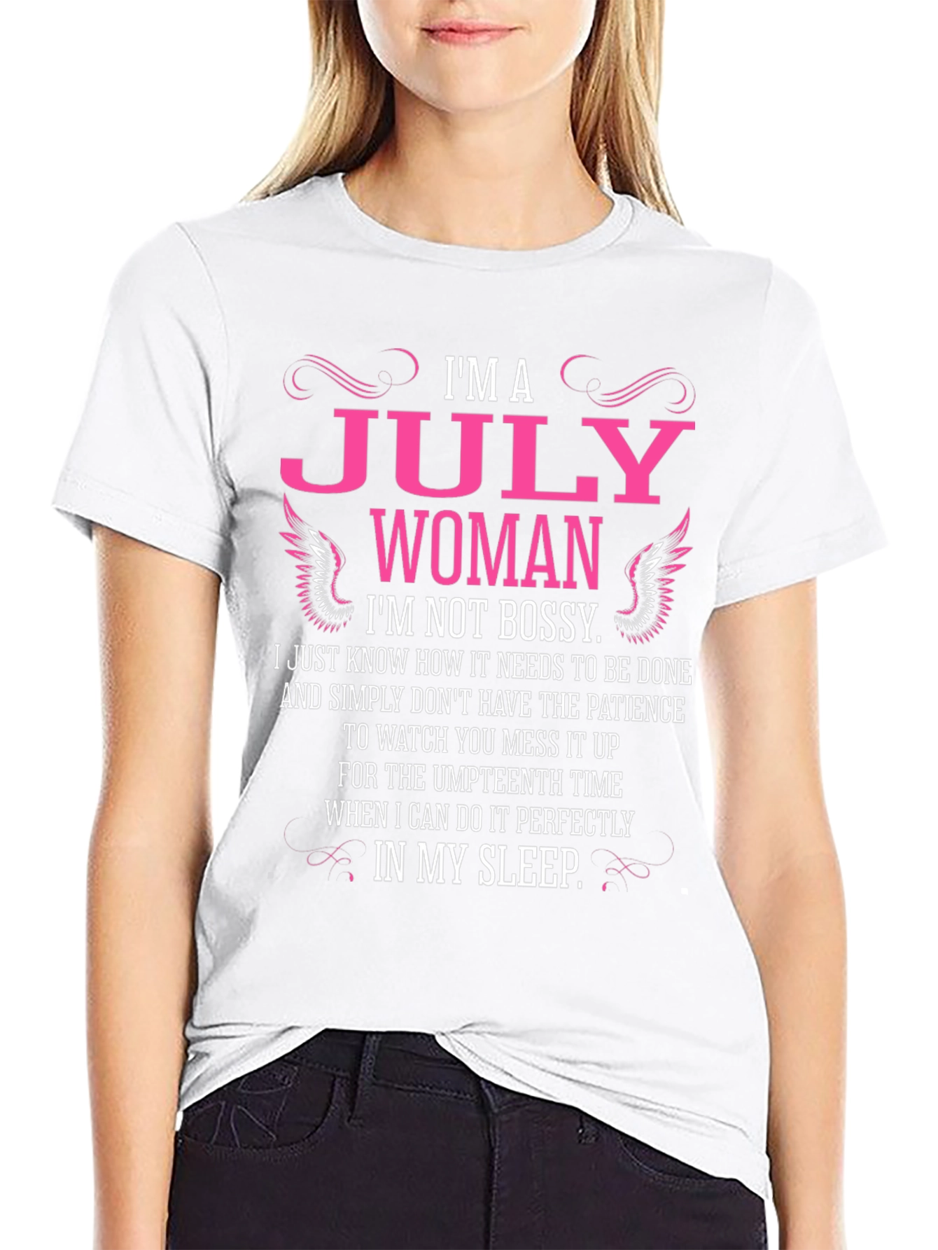 Im A July Woman Black T-Shirt