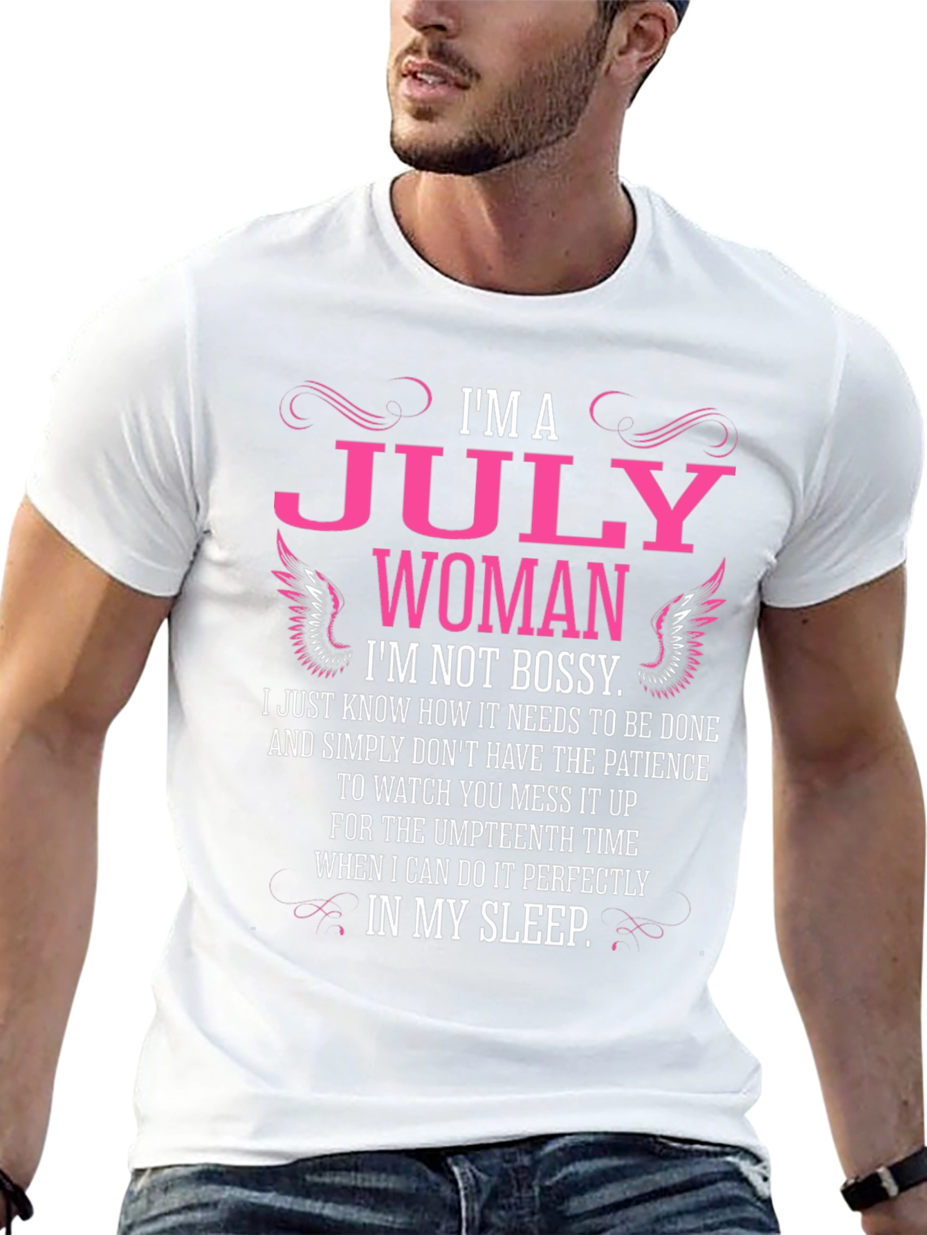 Im A July Woman Black T-Shirt