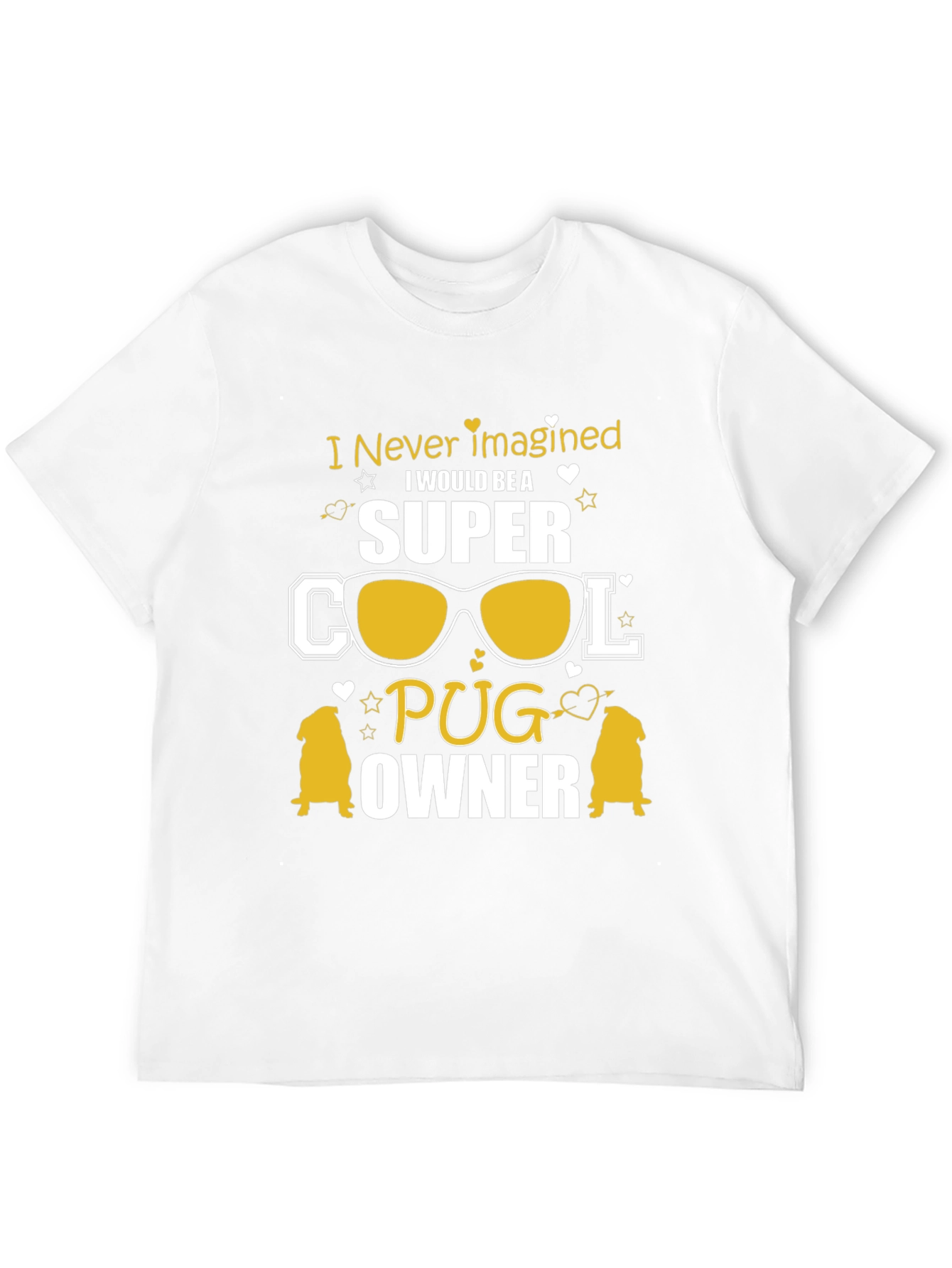 Super Cool Pug Owner Black T-Shirt