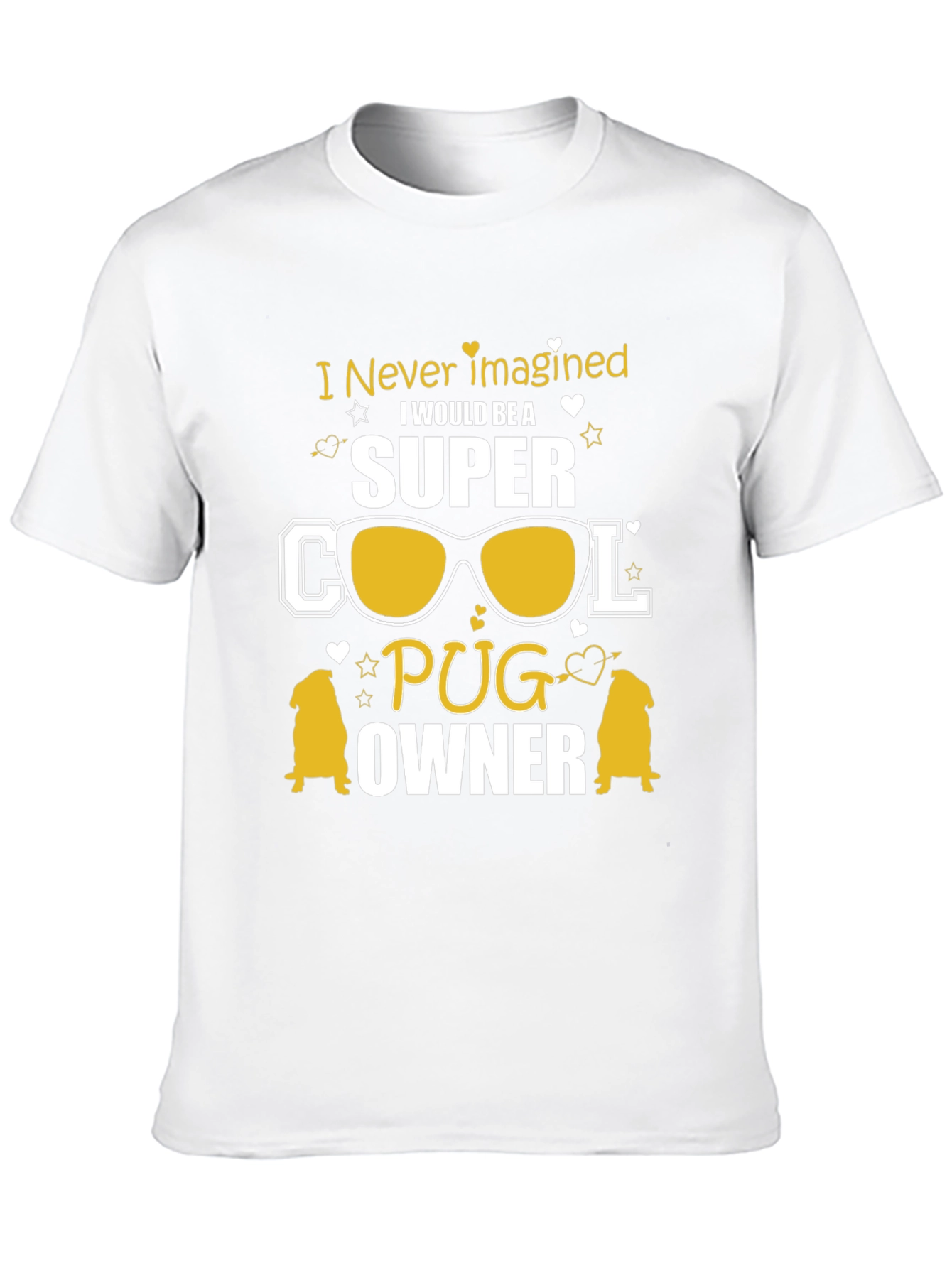 Super Cool Pug Owner Black T-Shirt