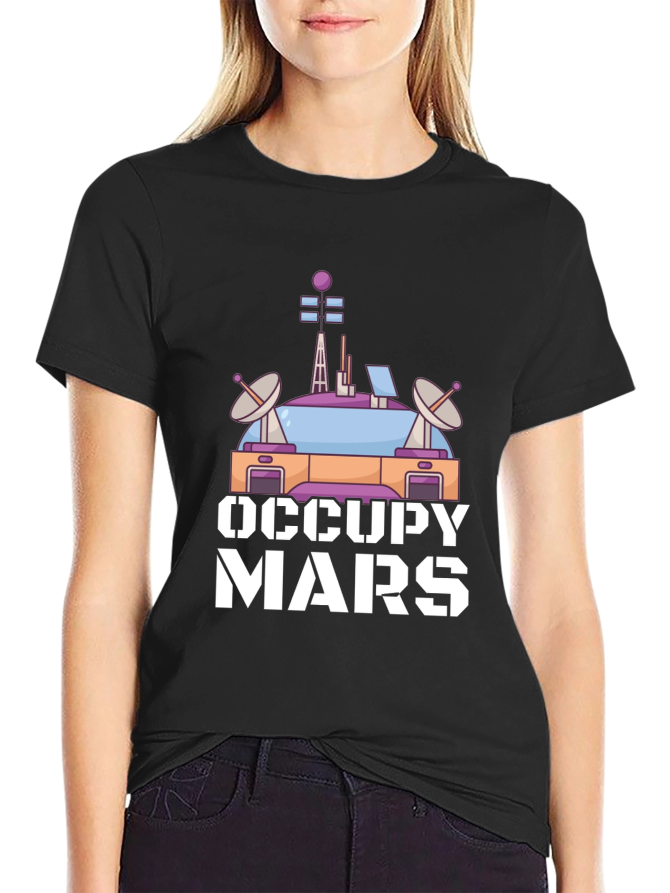 Occupy Mars Graphic T-Shirt - Space Exploration Tee