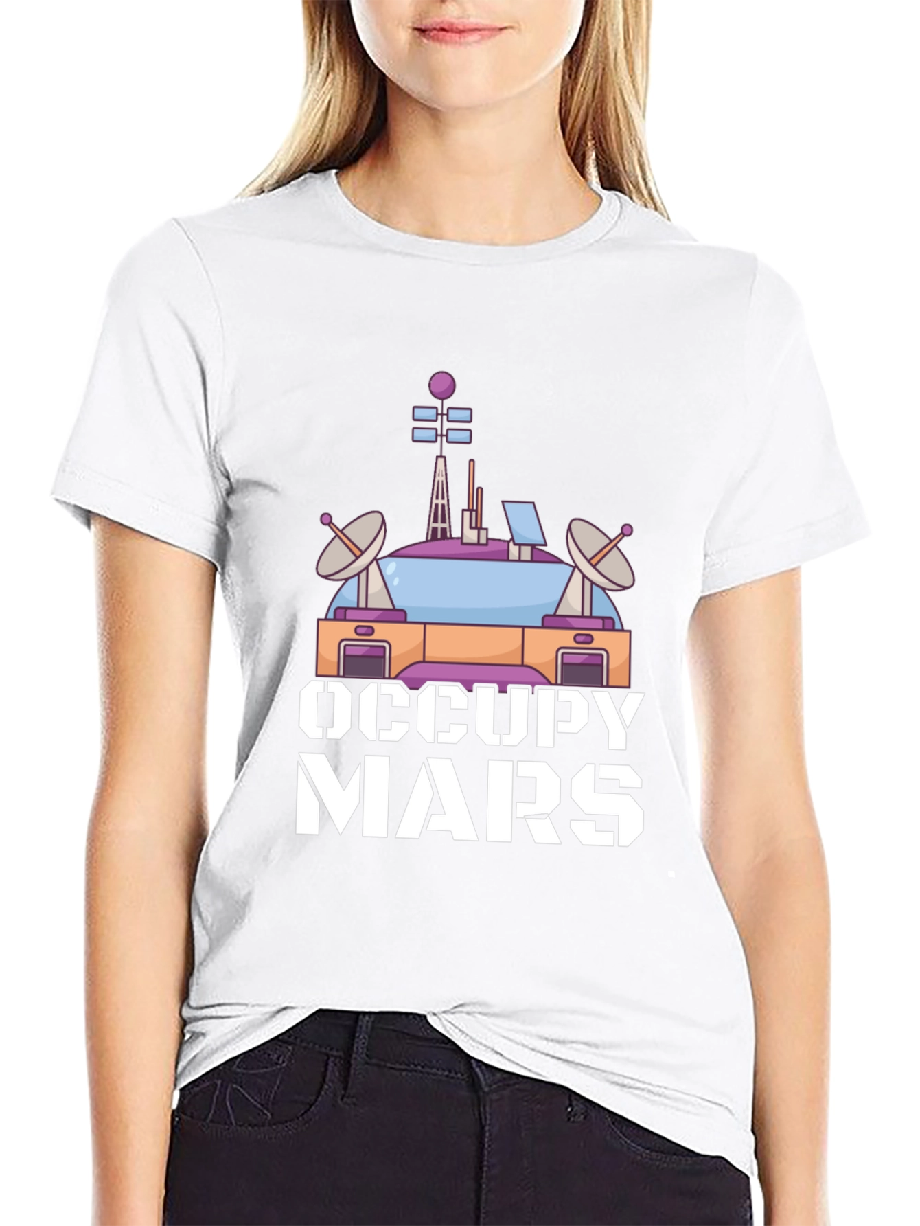 Occupy Mars Graphic T-Shirt - Space Exploration Tee