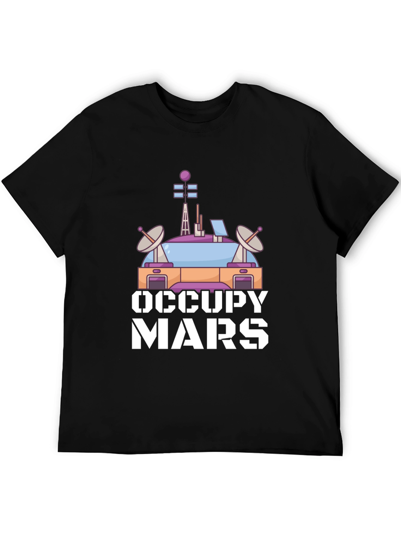Occupy Mars Graphic T-Shirt - Space Exploration Tee