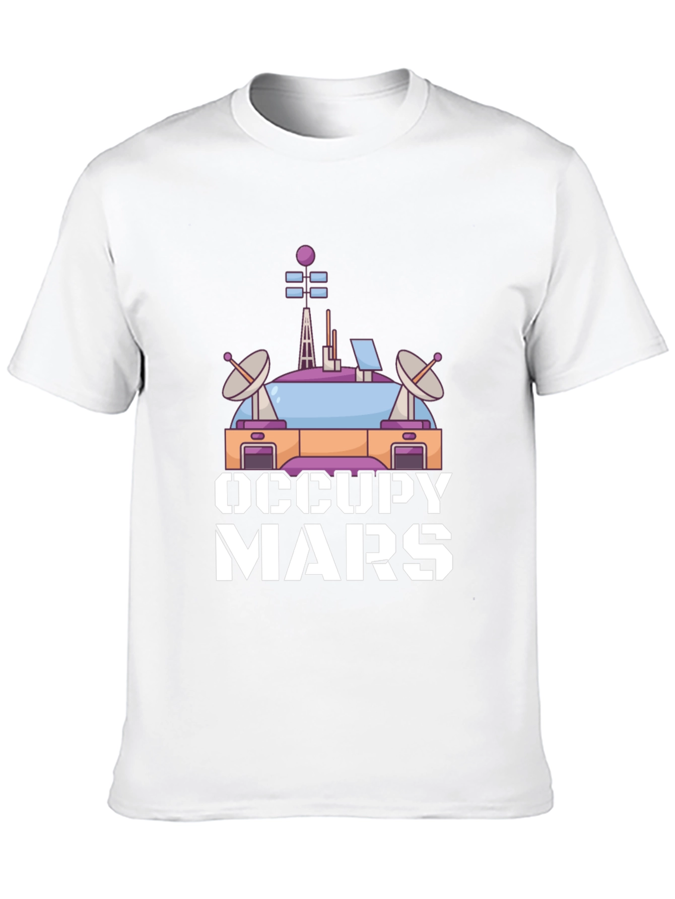 Occupy Mars Graphic T-Shirt - Space Exploration Tee