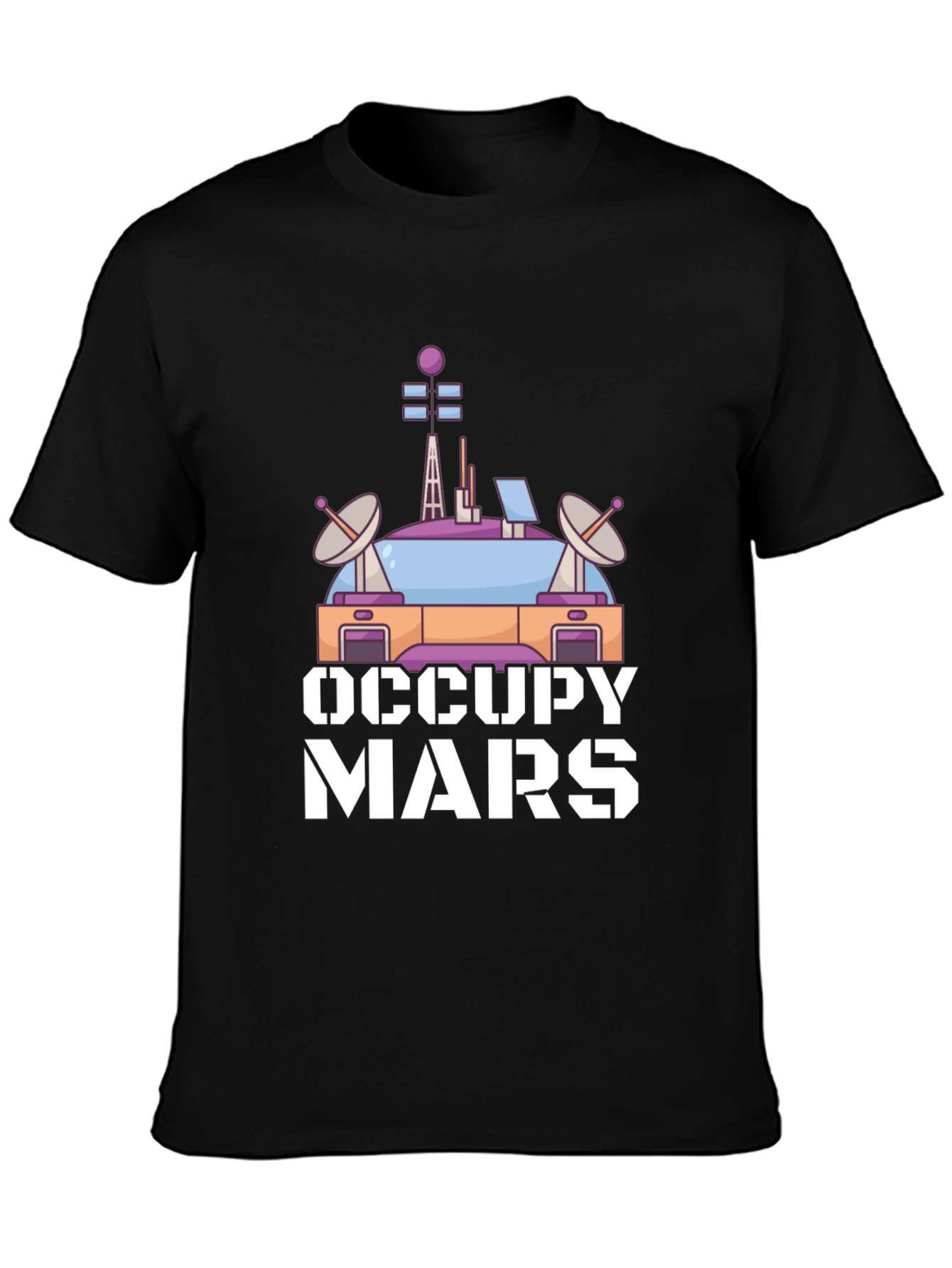 Occupy Mars Graphic T-Shirt - Space Exploration Tee