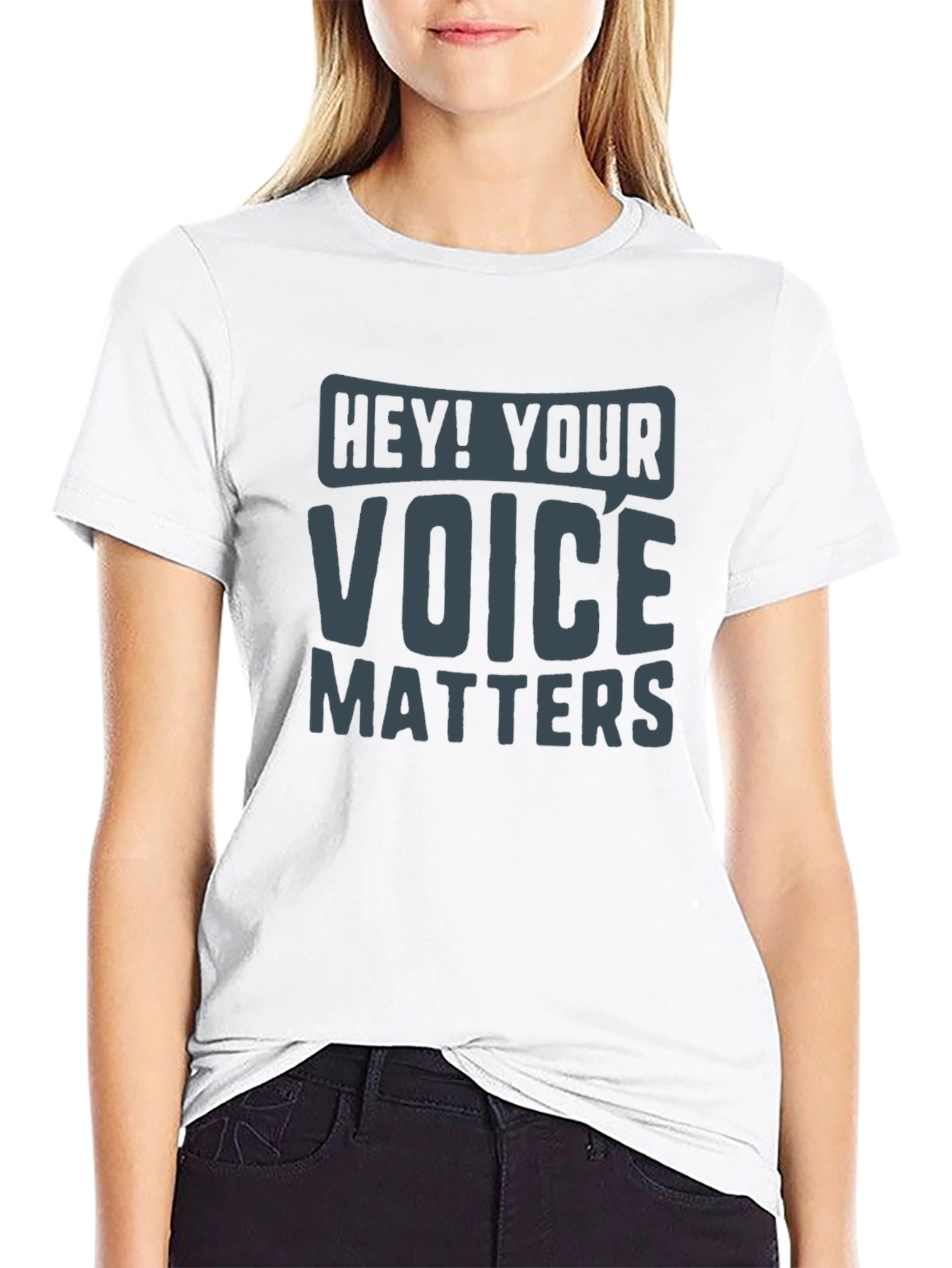 Voice Matters Graphic Tee - Black