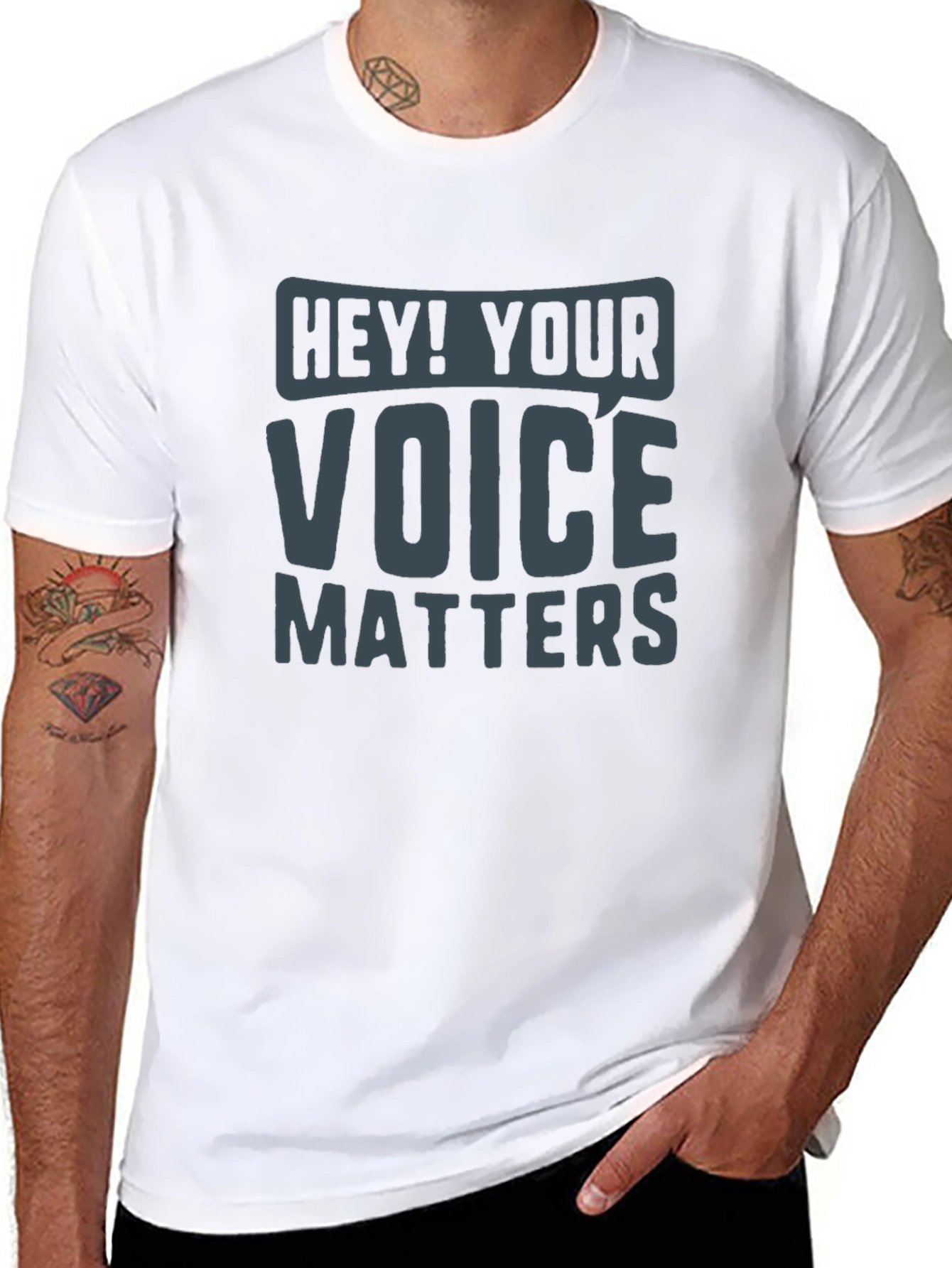 Voice Matters Graphic Tee - Black