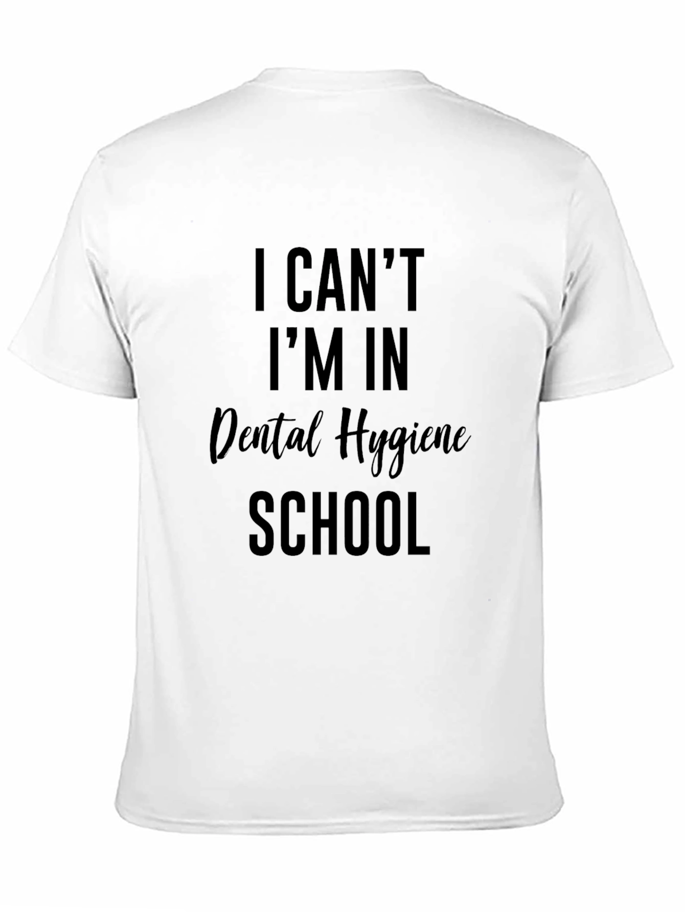 Dental Hygiene School Black Graphic T-Shirt