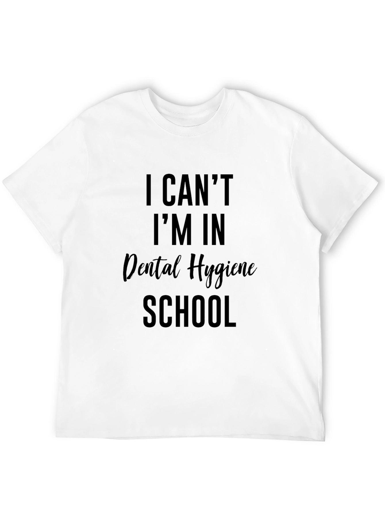 Dental Hygiene School Black Graphic T-Shirt