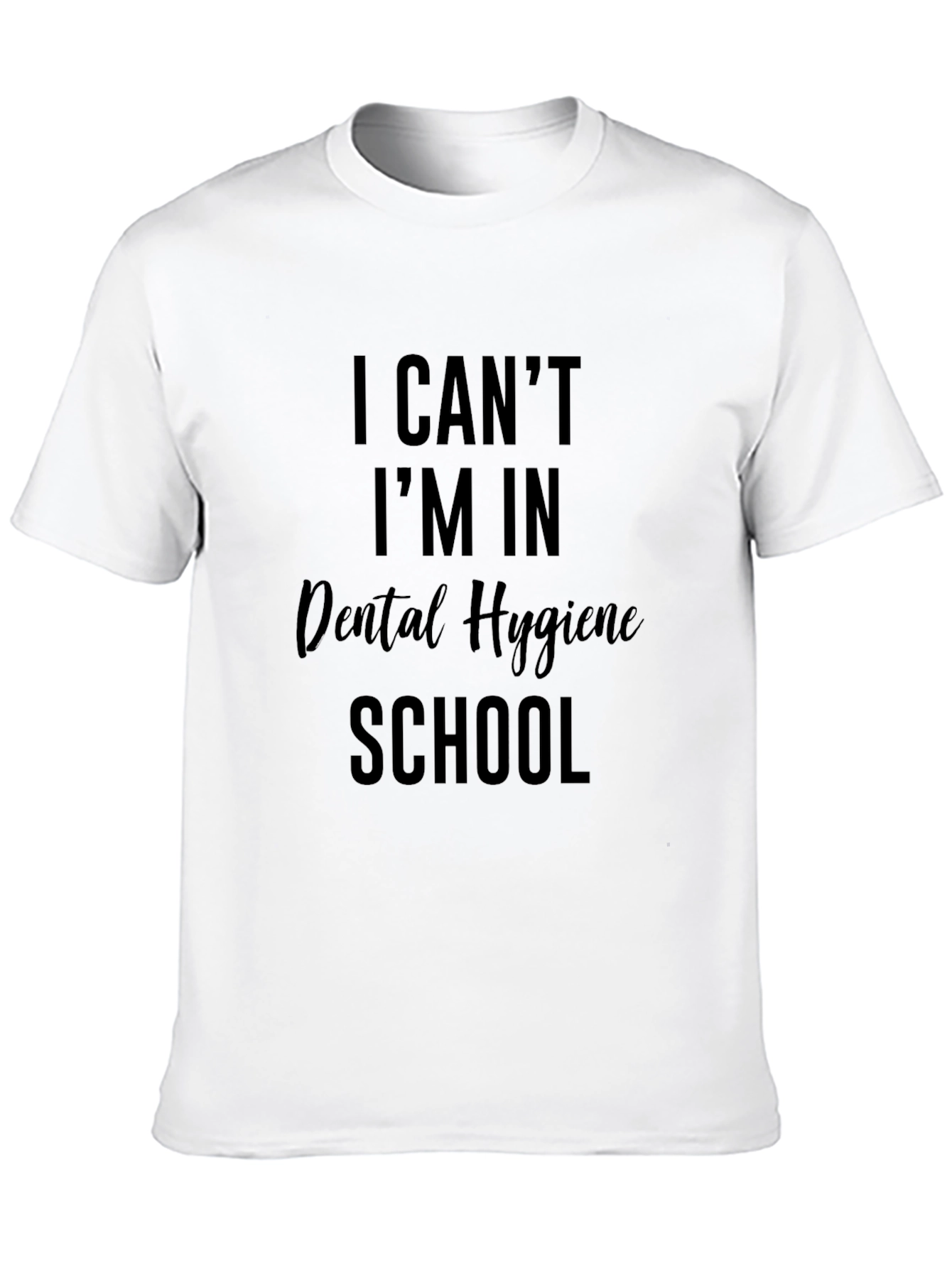 Dental Hygiene School Black Graphic T-Shirt