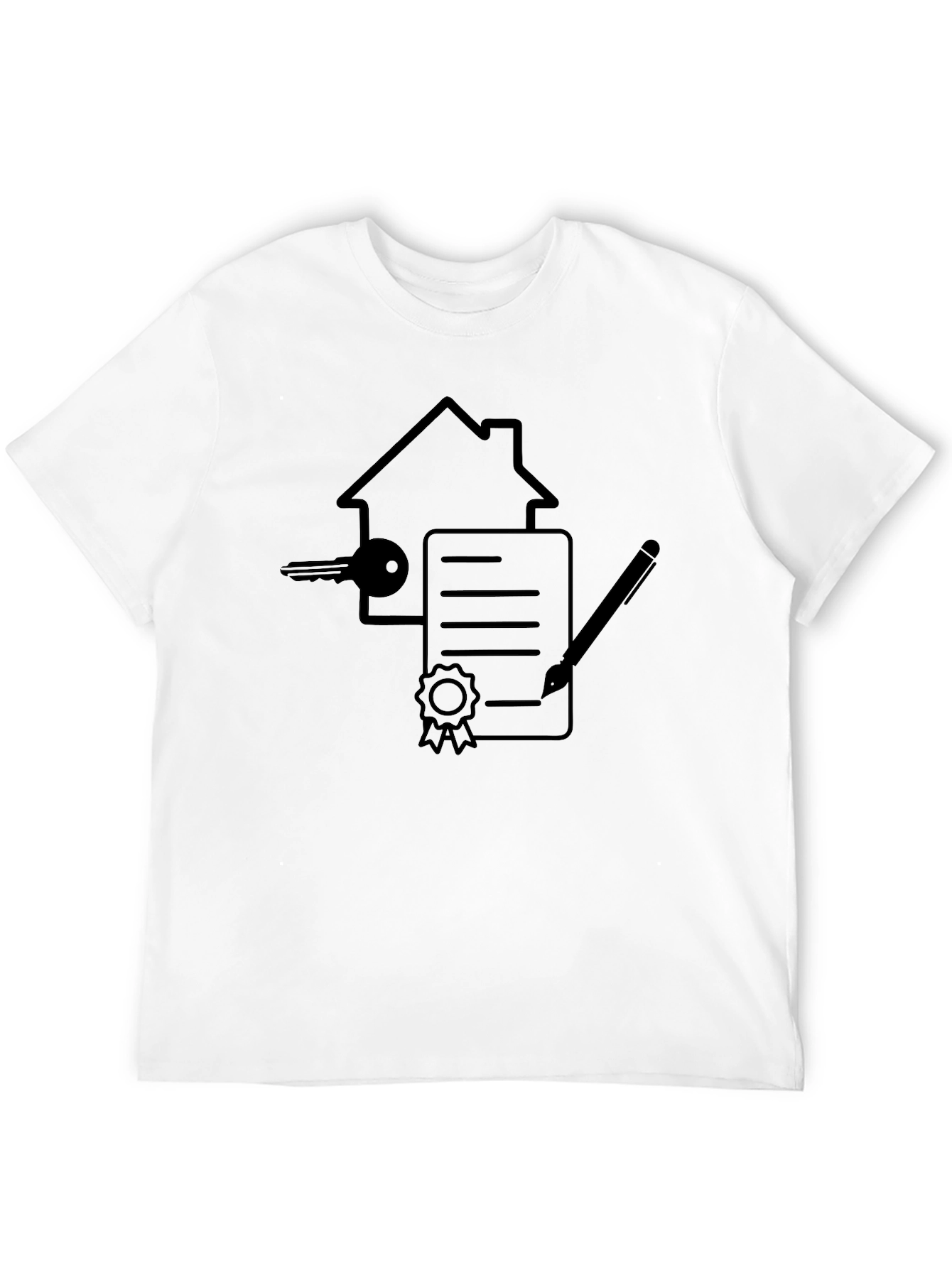 Realtor T-Shirt - House Key Contract Design