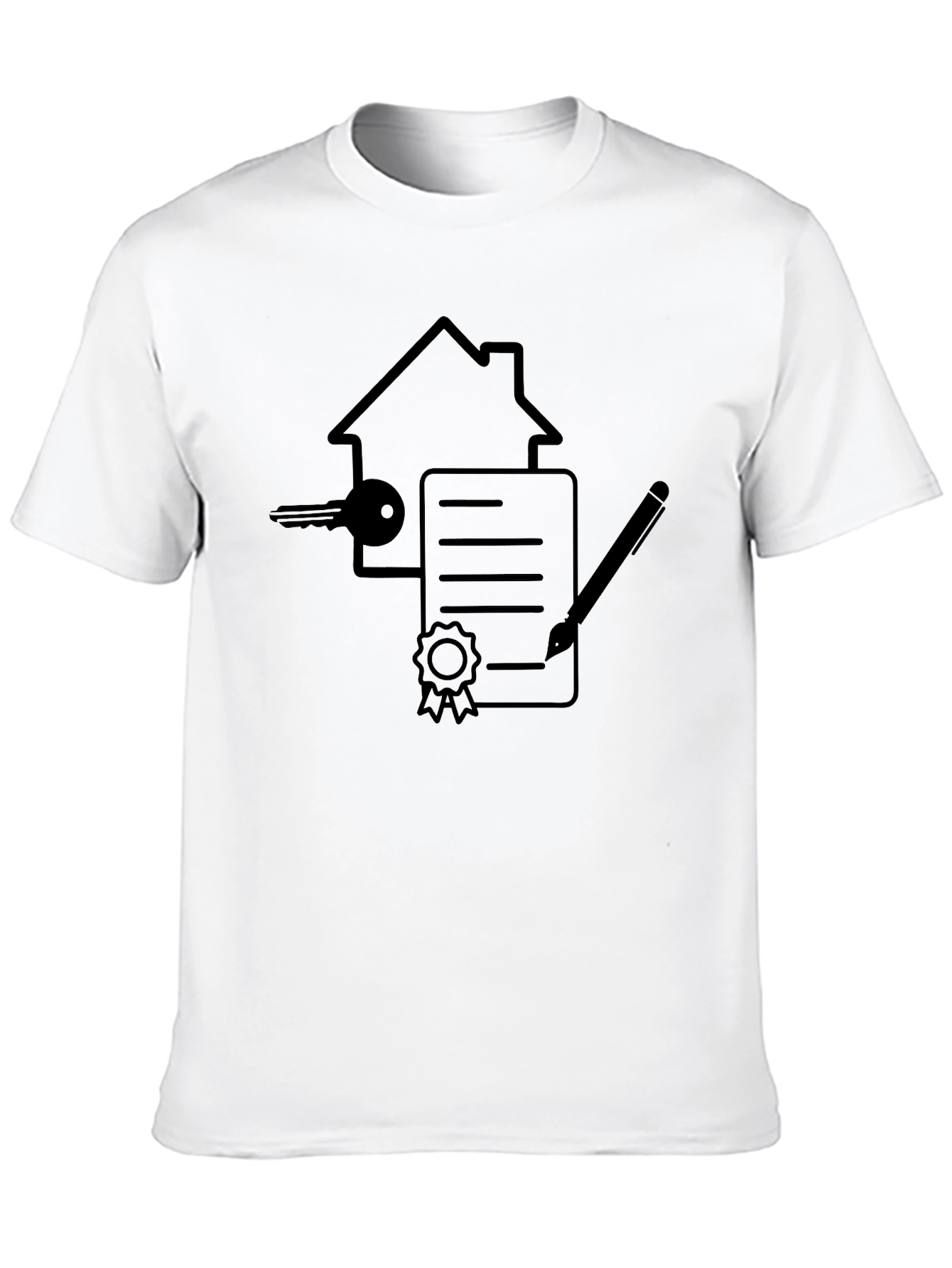 Realtor T-Shirt - House Key Contract Design