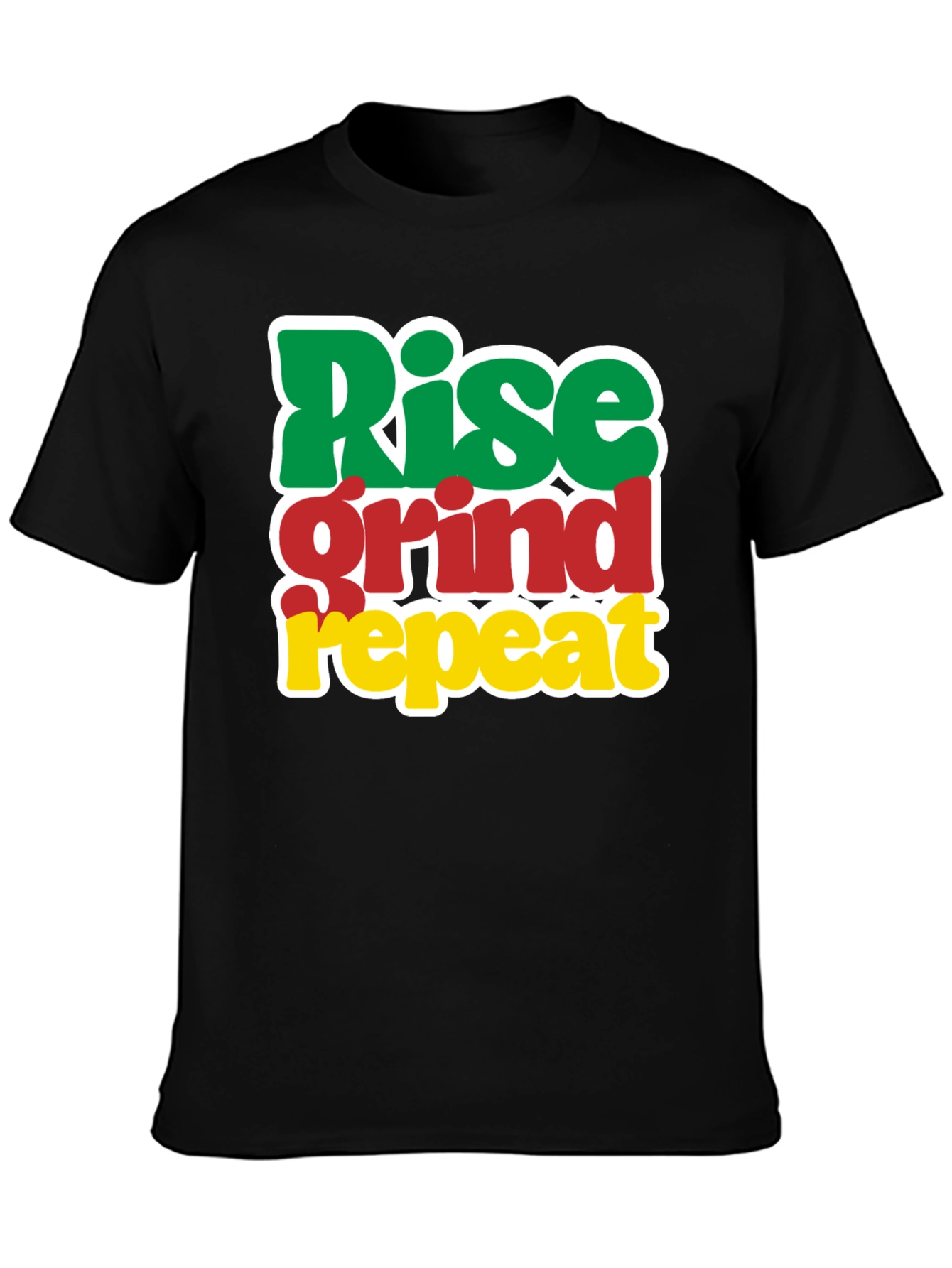 Rise Grind Repeat Graphic Tee - Black
