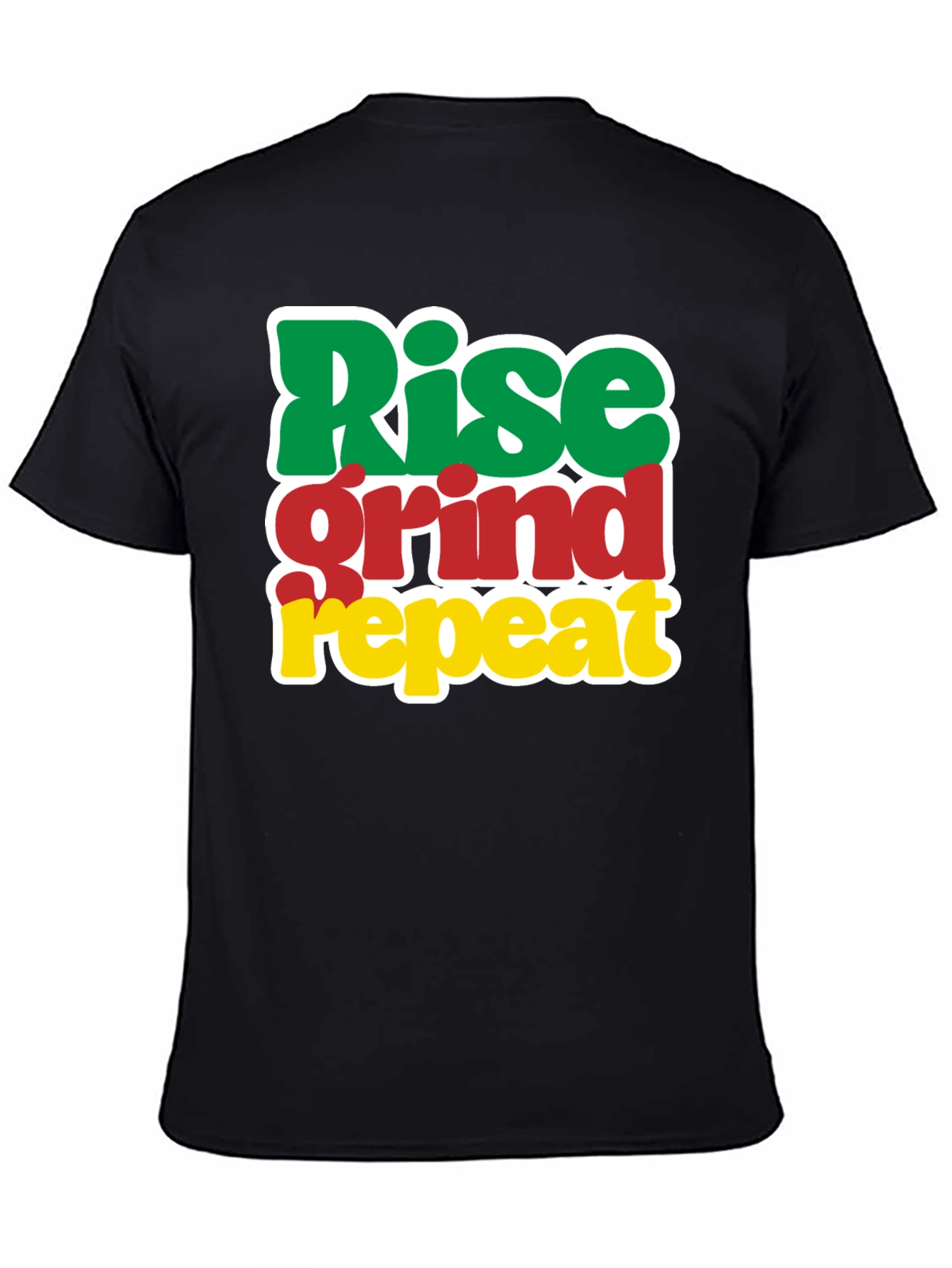 Rise Grind Repeat Graphic Tee - Black