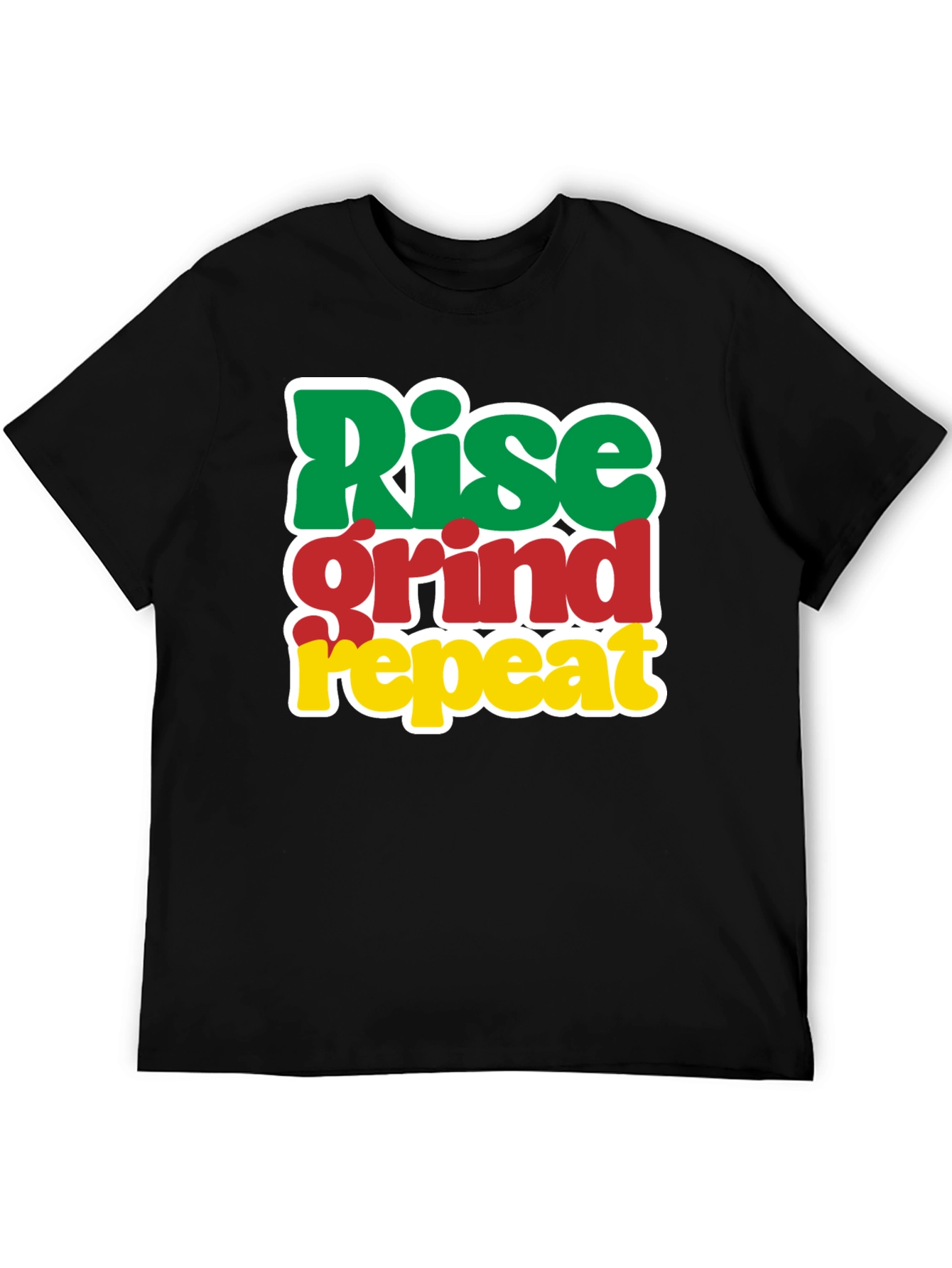 Rise Grind Repeat Graphic Tee - Black