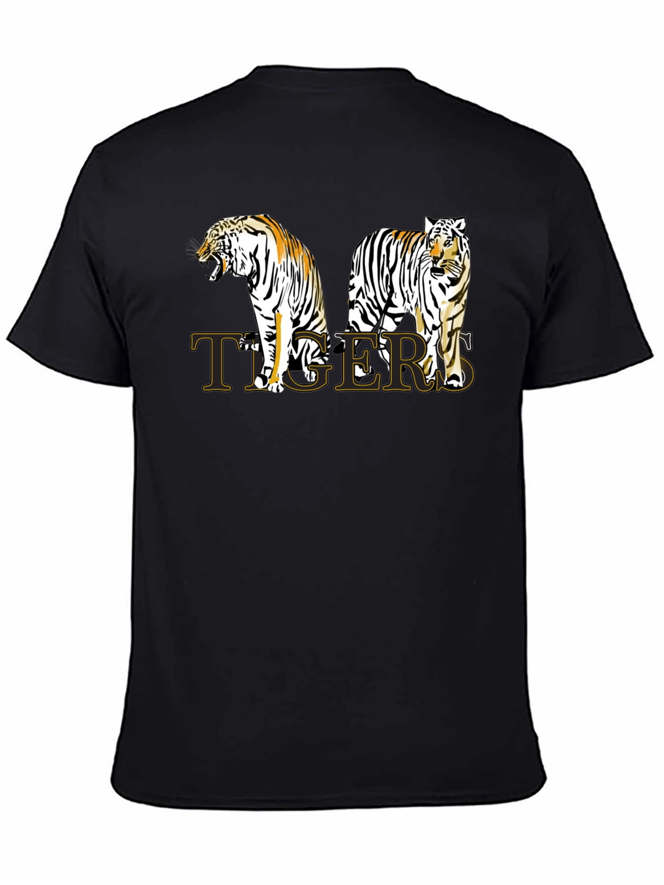 Tigers Graphic Print T-Shirt - Stylish Animal Tee