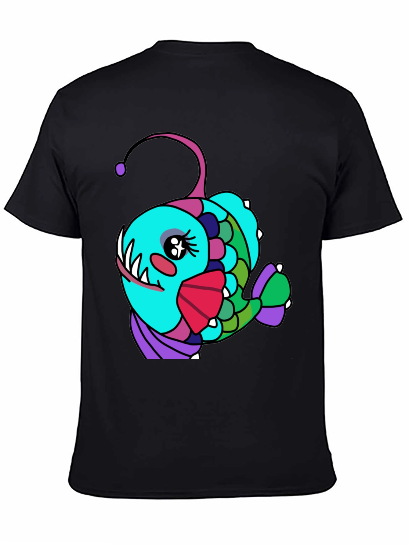 Anglerfish Cartoon T-Shirt - Unique Graphic Tee